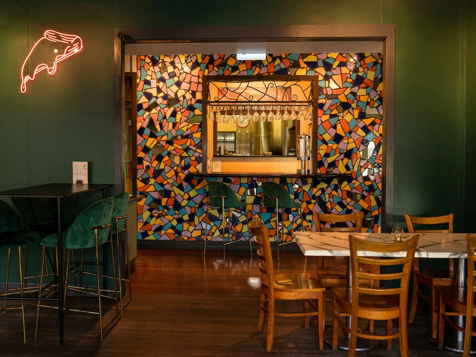Bar and dining at The Sourdough Crust Co.