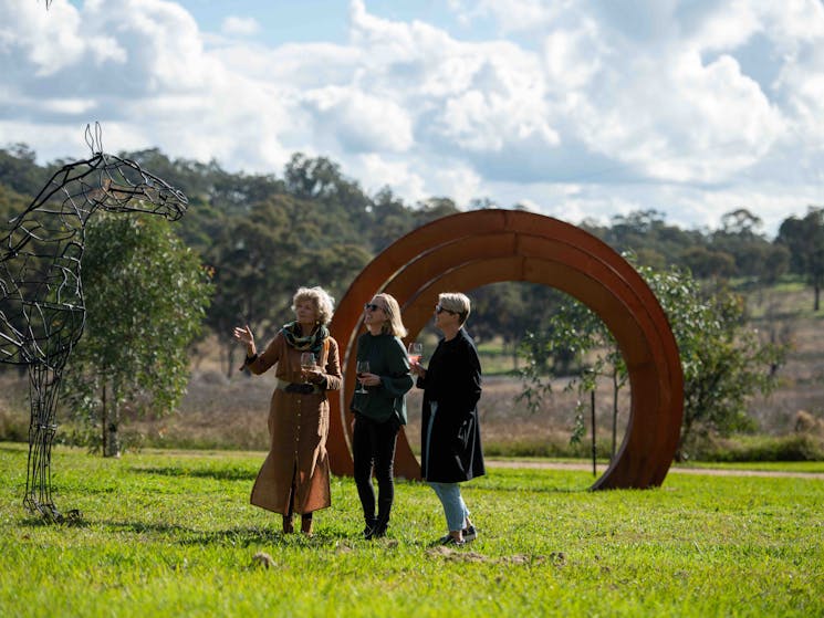 With your wine in hand, you might want to wander our spectacular sculpture gardens and art gallery,