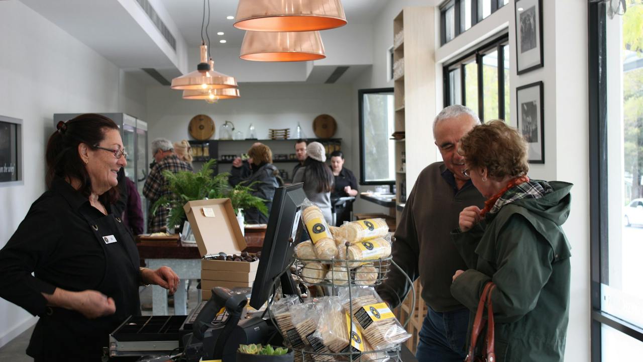 Retail shop at 67b Murray Street Angaston with production at rear.