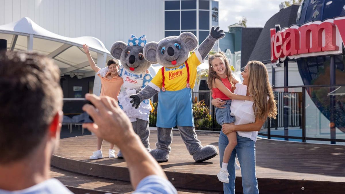 Koala Mascots with Family