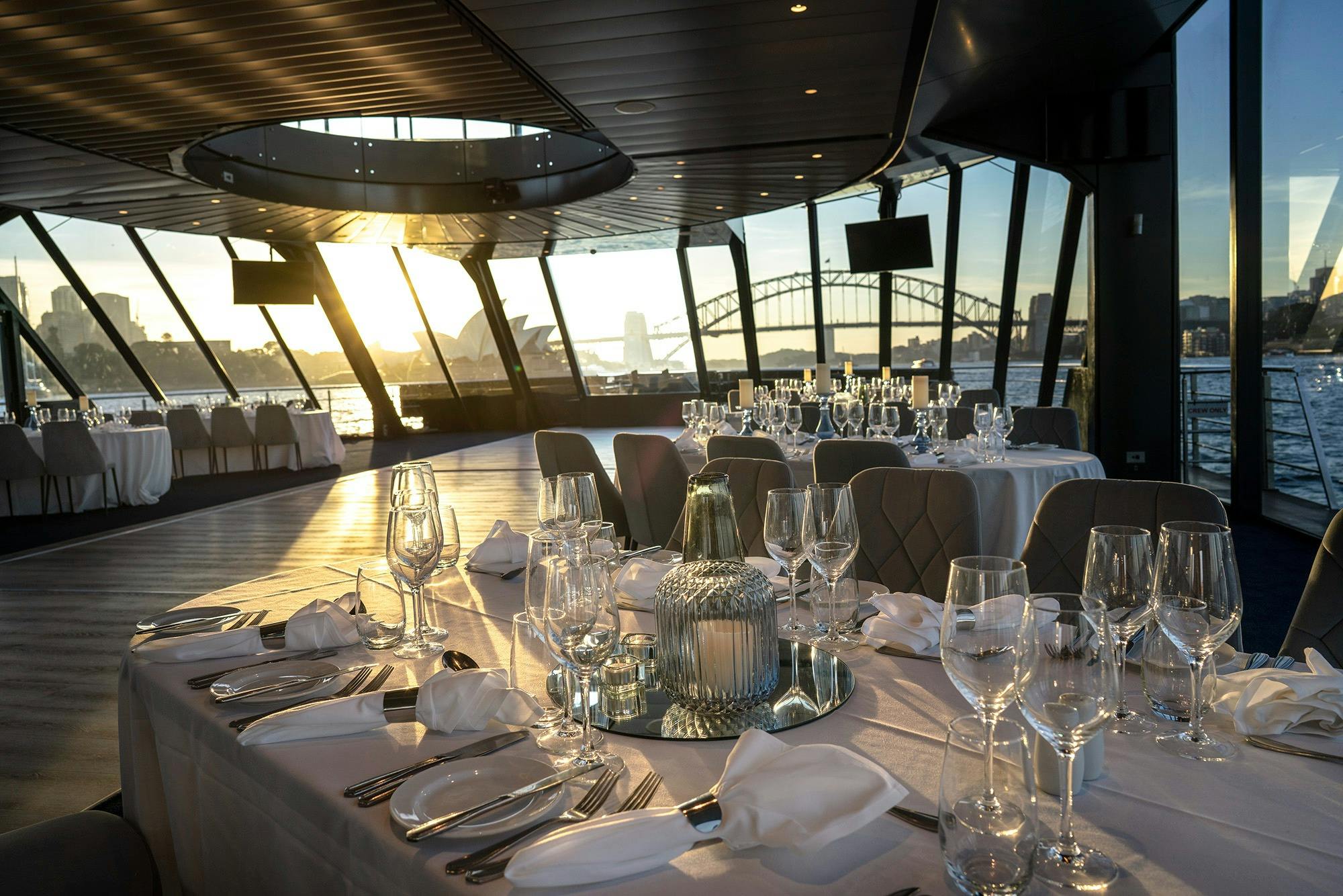 Main deck with dressed tables