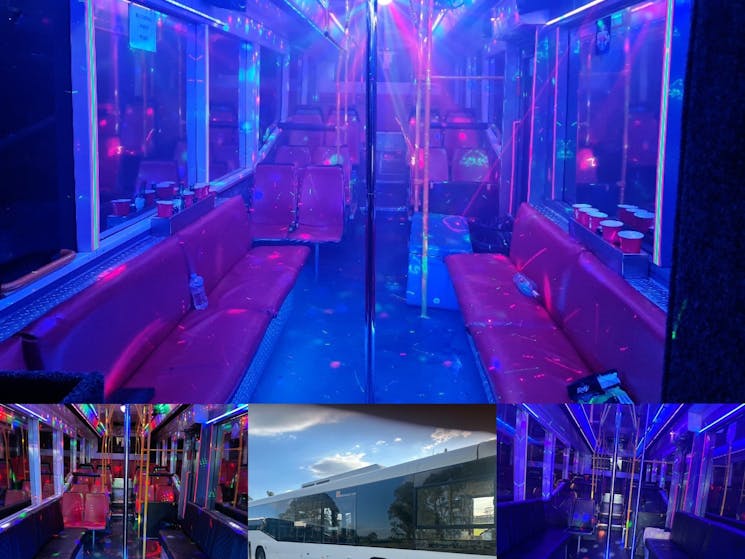 42 seat half limo karaoke bus