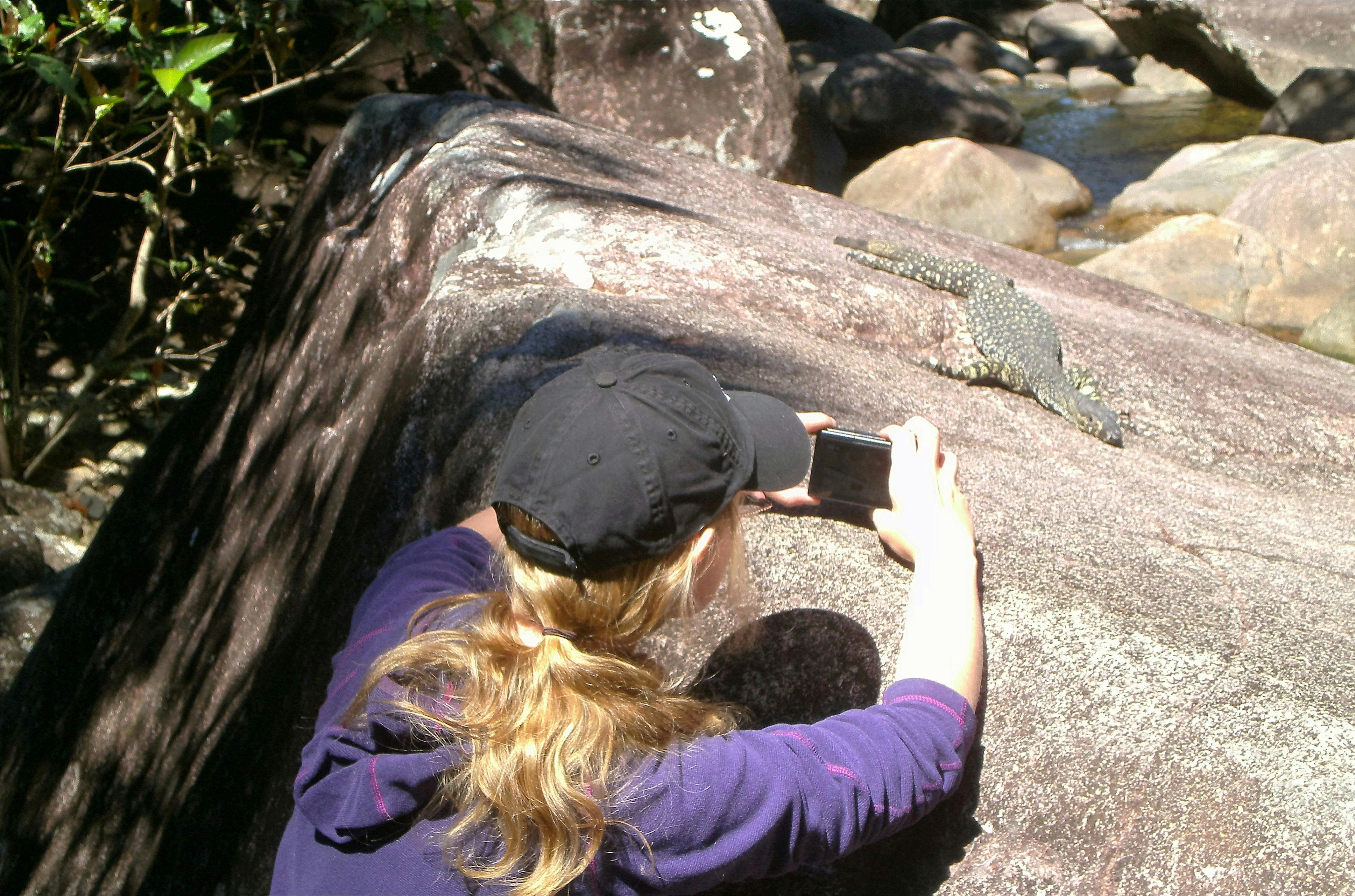 Sneaking up for the perfect shot