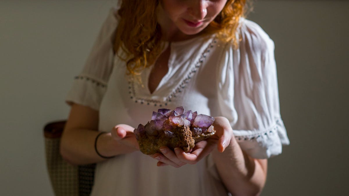 Lady with gem