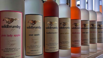 Bottles of Wildbrumby schnapps