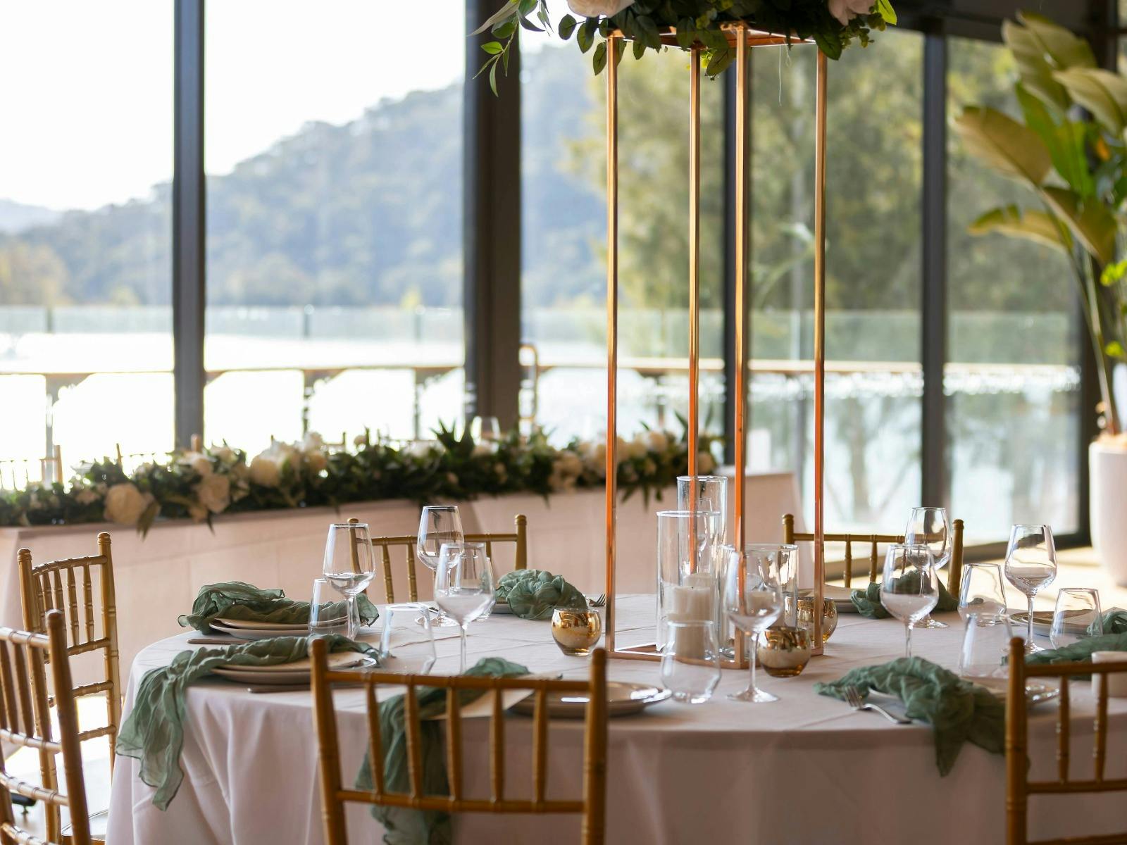 Red Shed table setting