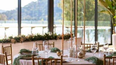 Red Shed table setting