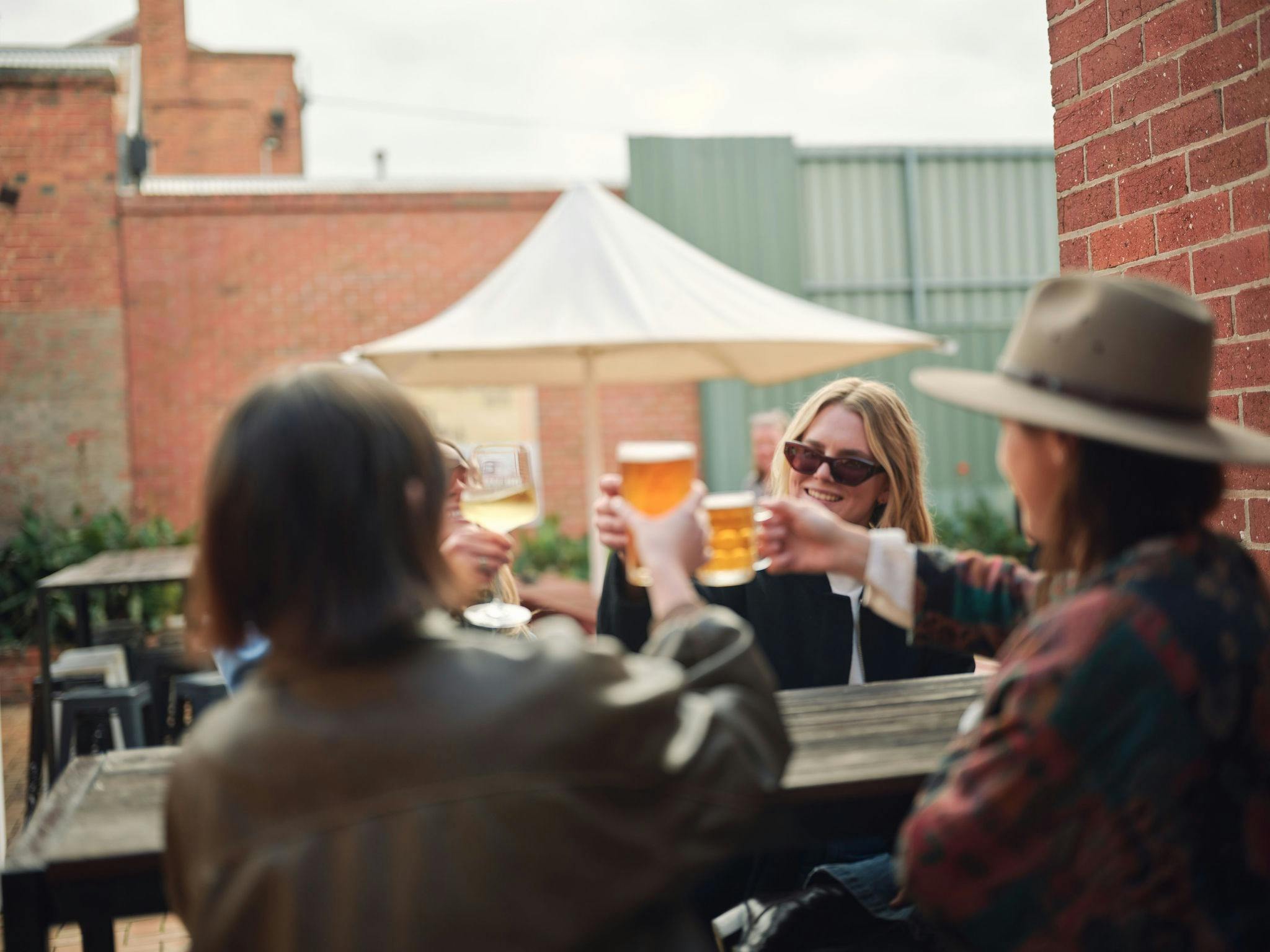 Group in the beer garden