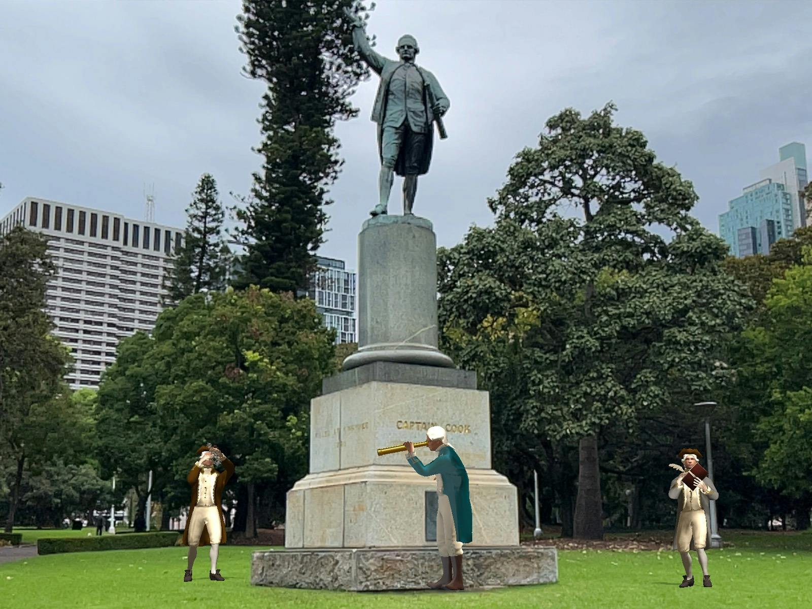 Statue of Captain James Cook – Hyde Park, Sydney NSW – Sydney Digital Walking Tours.
