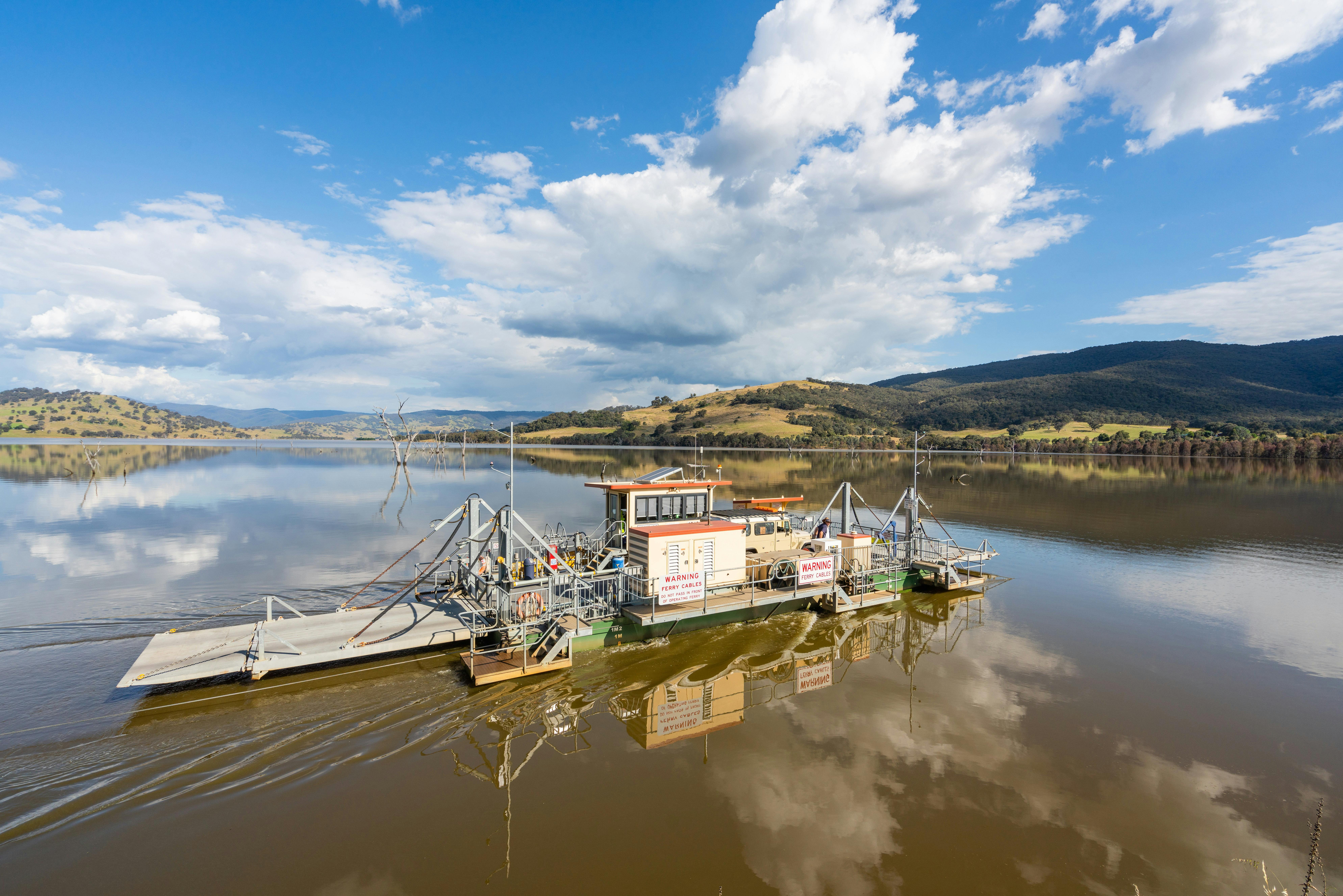Side view of the Wymah Ferry