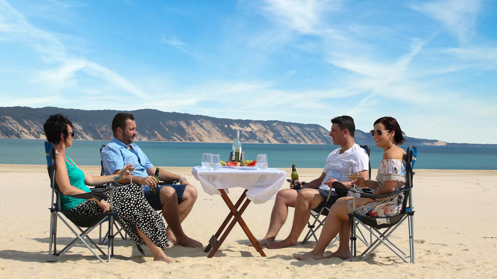 Picnic lunch Honeymoon Bay Rainbow Beach