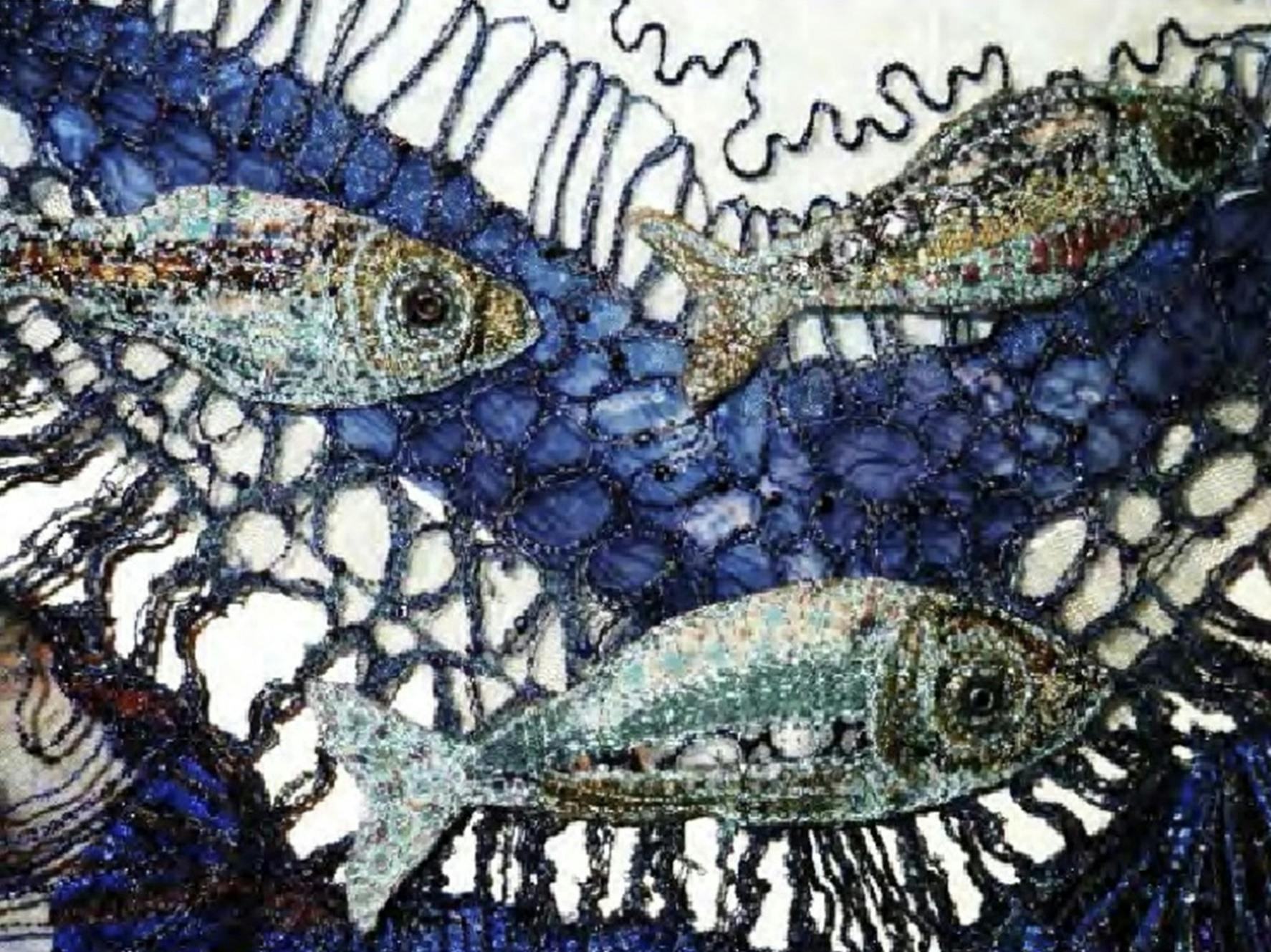 One Fish Two Fish Textile Fish Galore by Sue Senewiratne