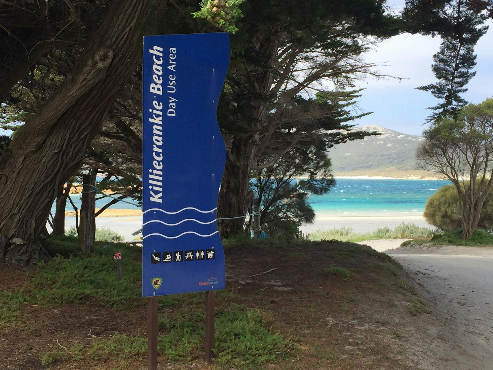 Killiecrankie Beach day use picnic area Flinders Island Tasmania