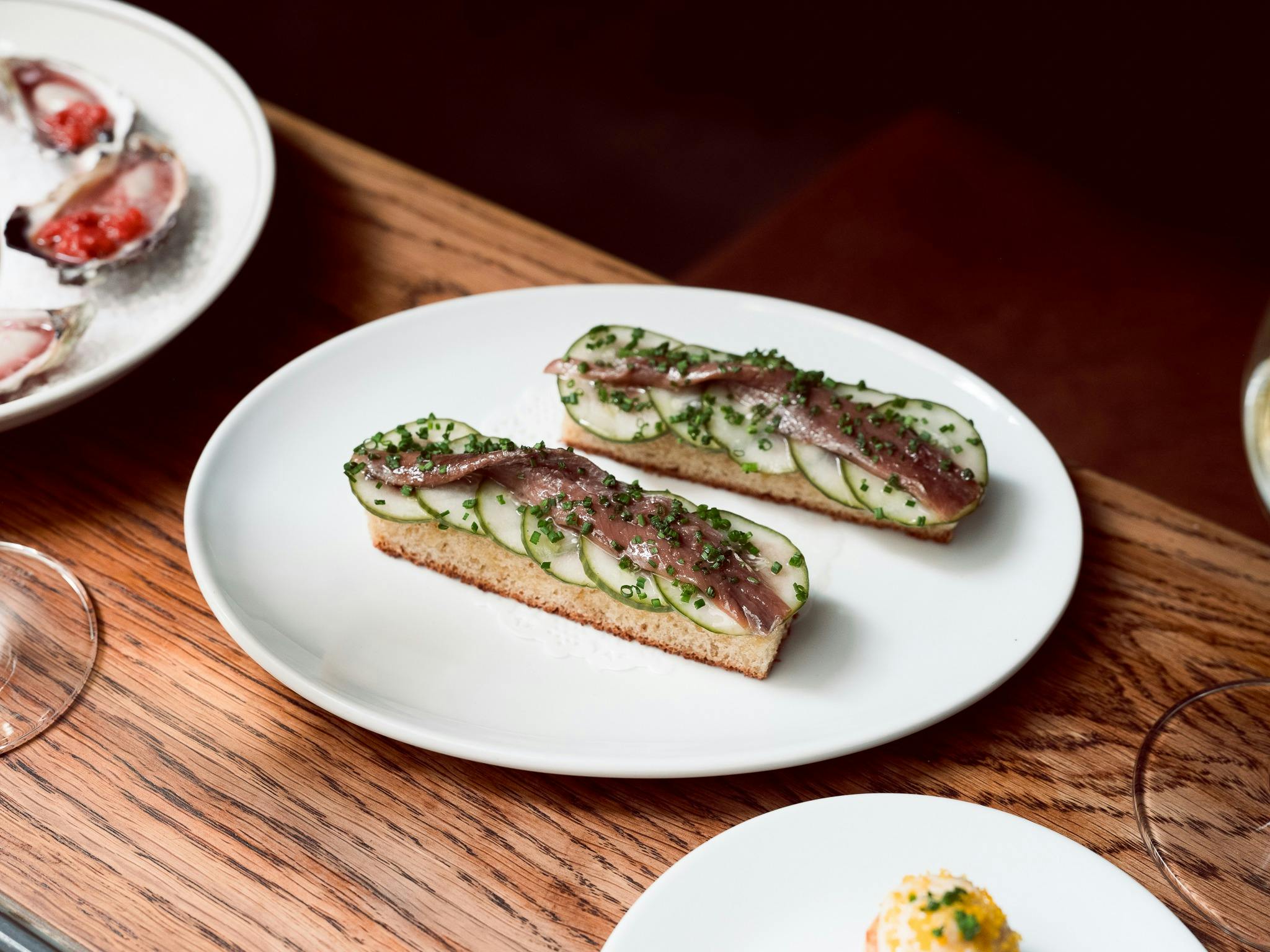 Anchovy brioche at Dear Sainte Éloise