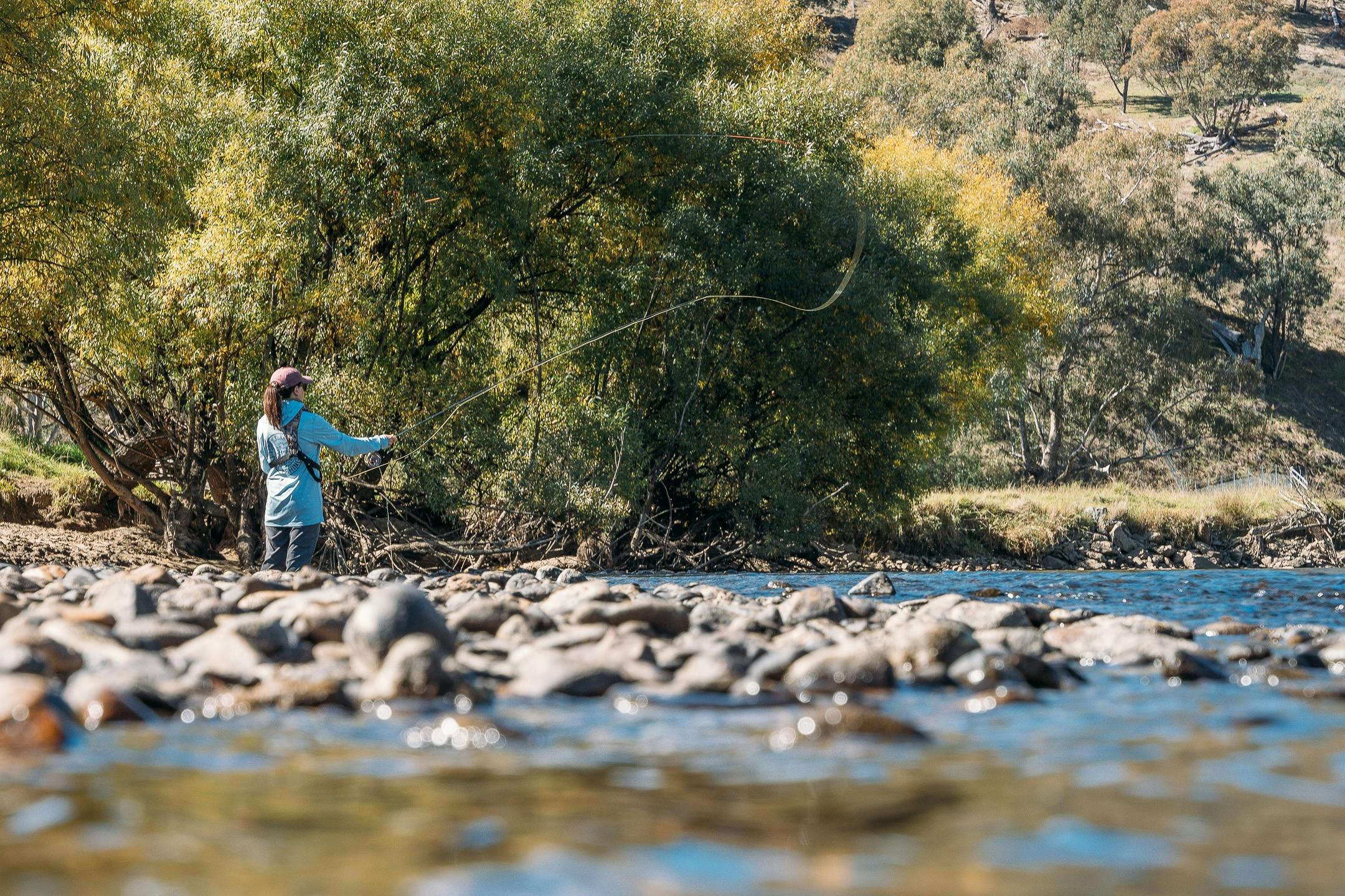 The Tumut is a great venue to learn fly fishing