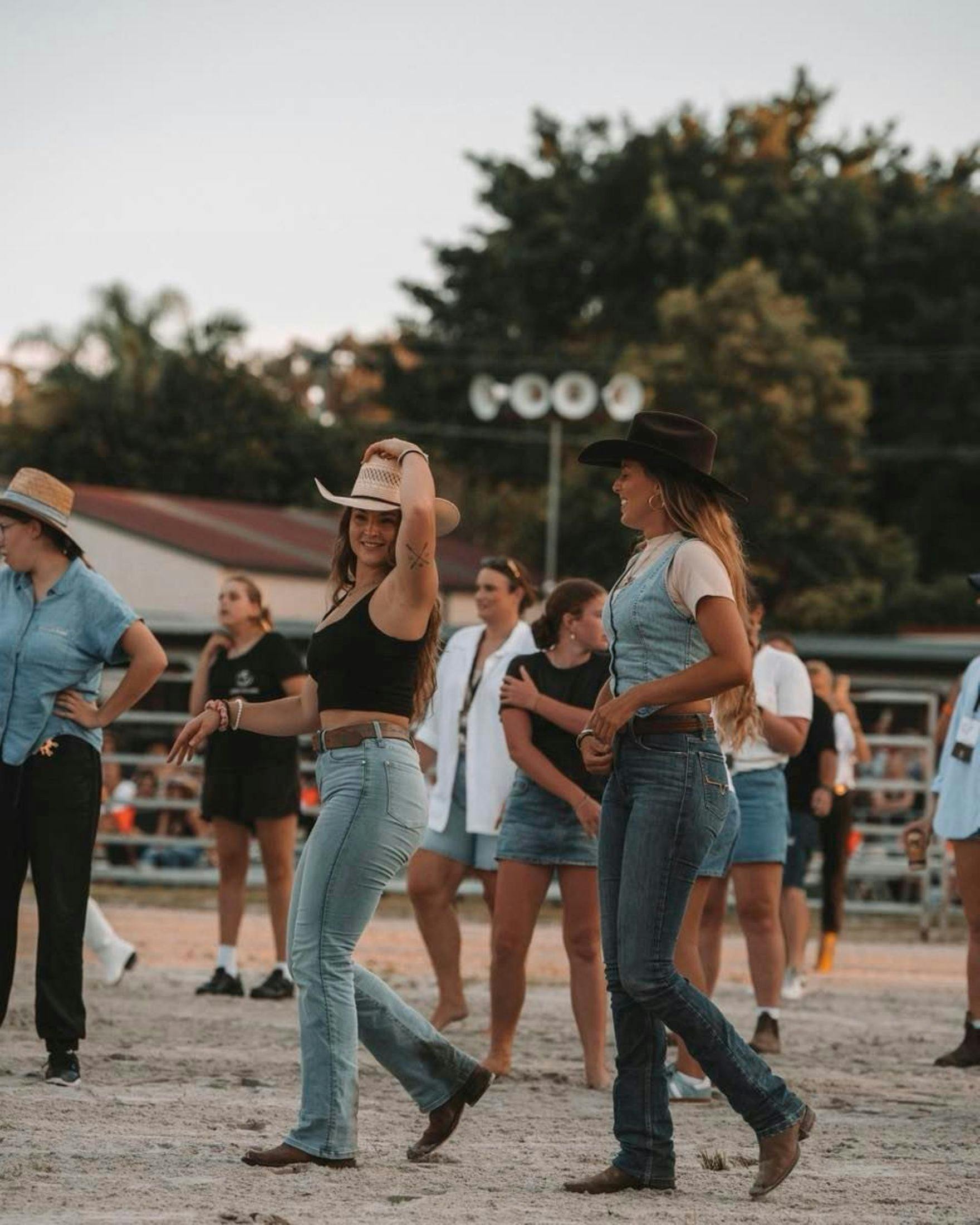 Buckin' by the Beach line dancing