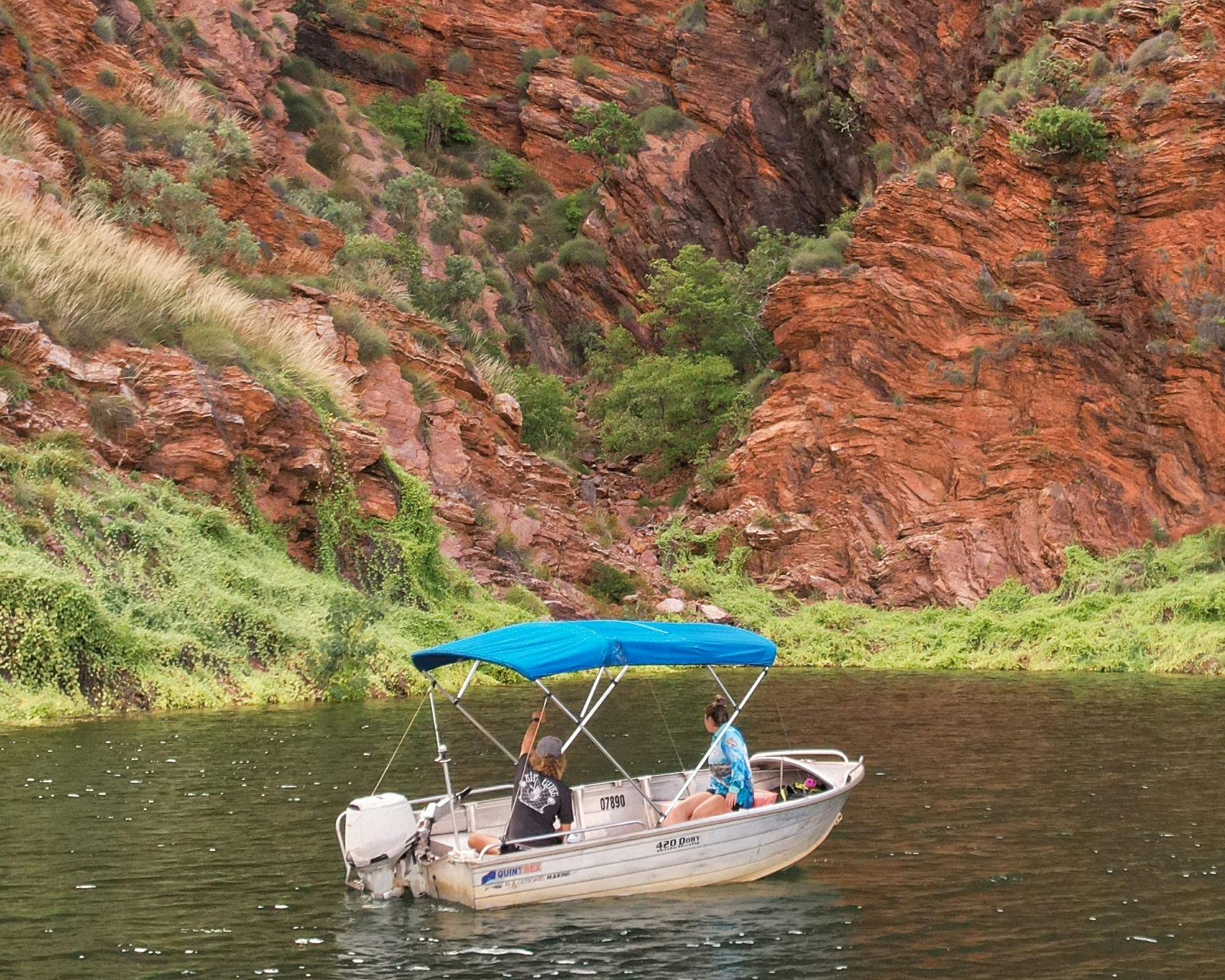 Dinghy hire on Lake Argyle