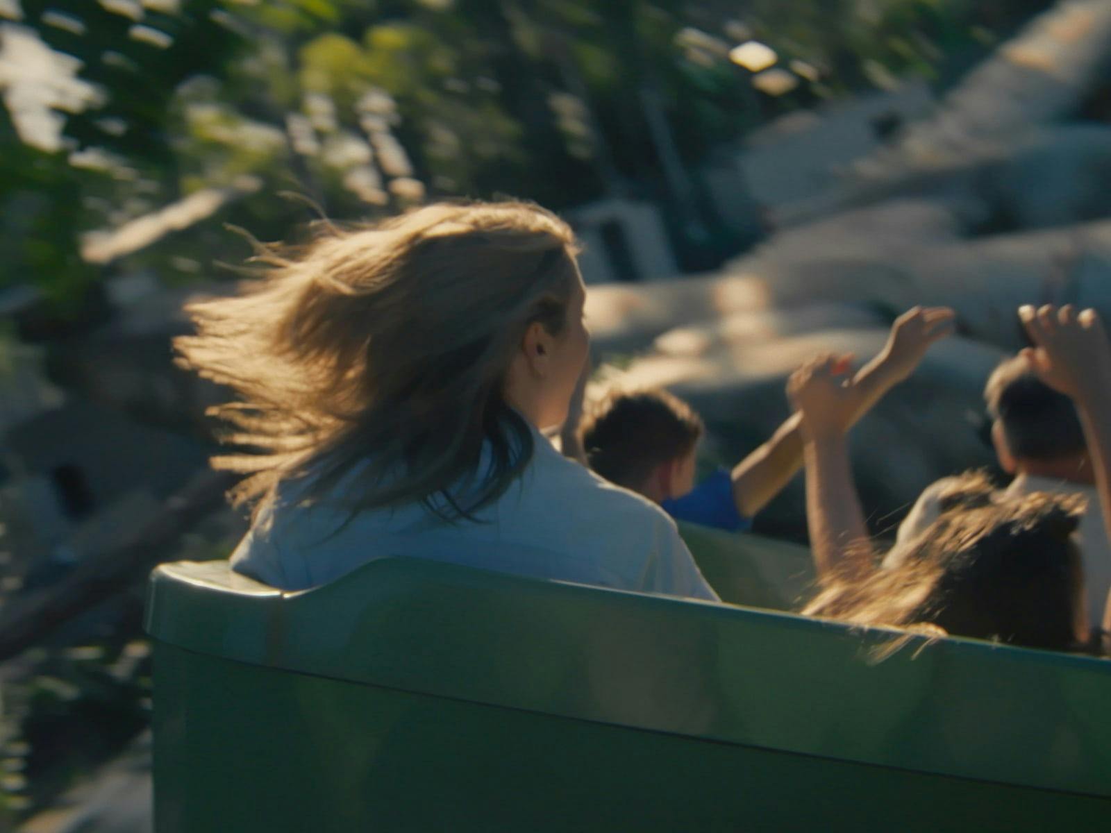 Family enjoys rides at Rivertown
