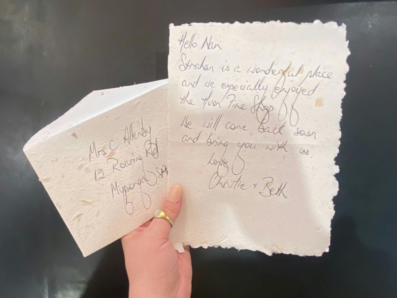 Write letters at Strahan's pop-up post office image