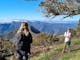 A couple of hikers enjoying a stroll along Mt Buller's Nature Trail.