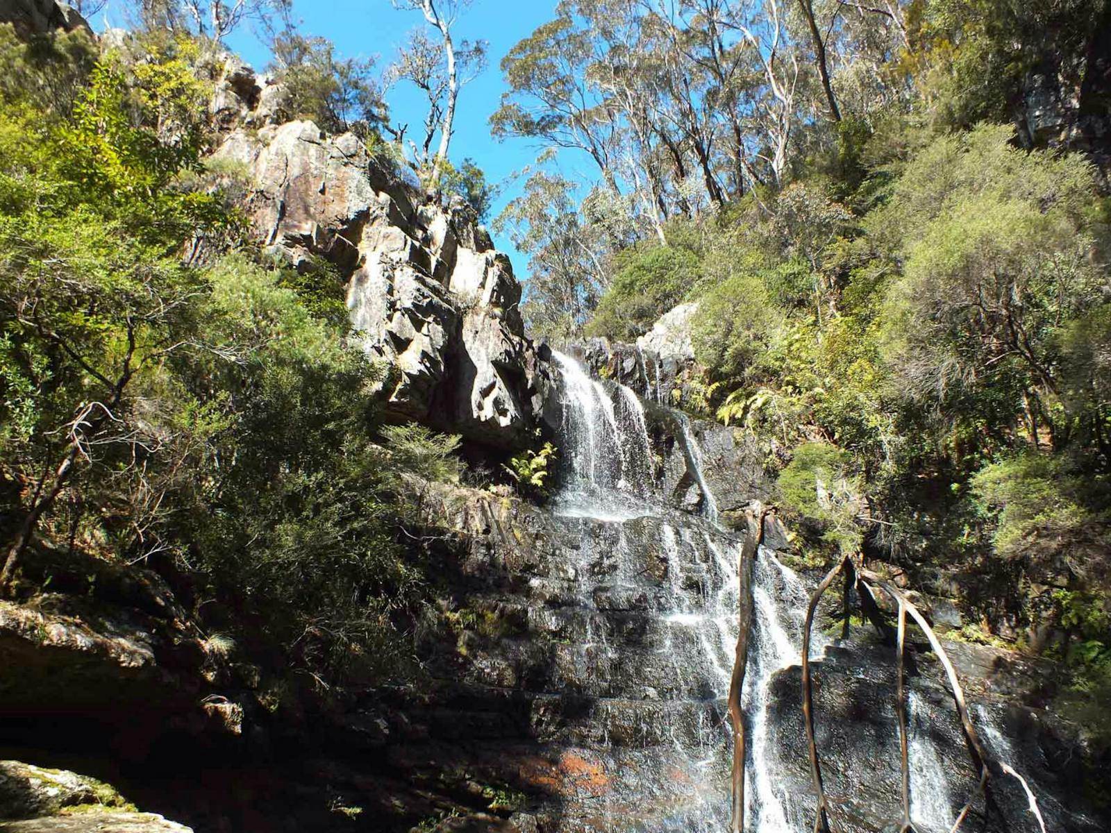 Wasserfallwanderung, Kanangra-Boyd-Nationalpark. Foto: M Jones/NSW-Regierung