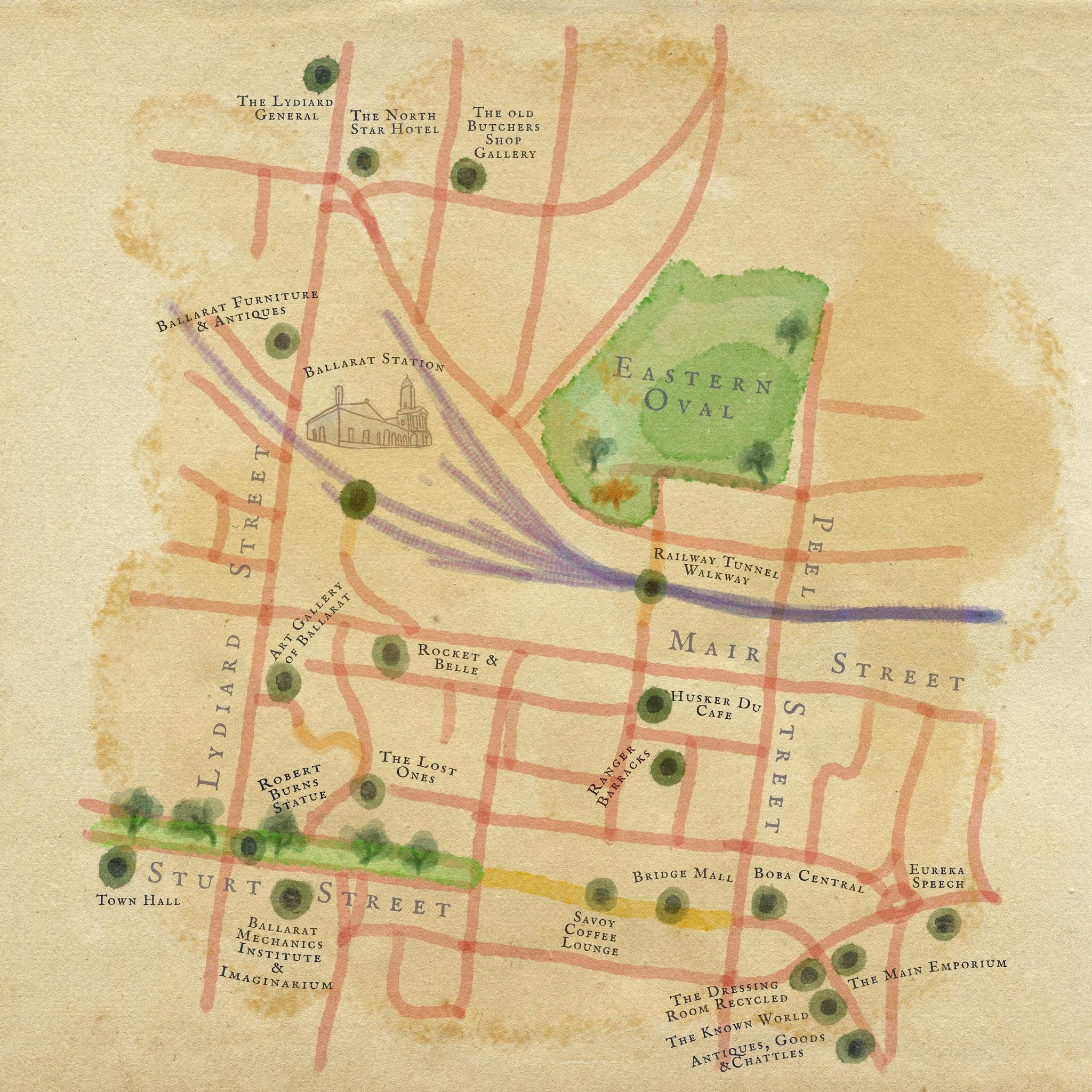 Hidden Lanes map