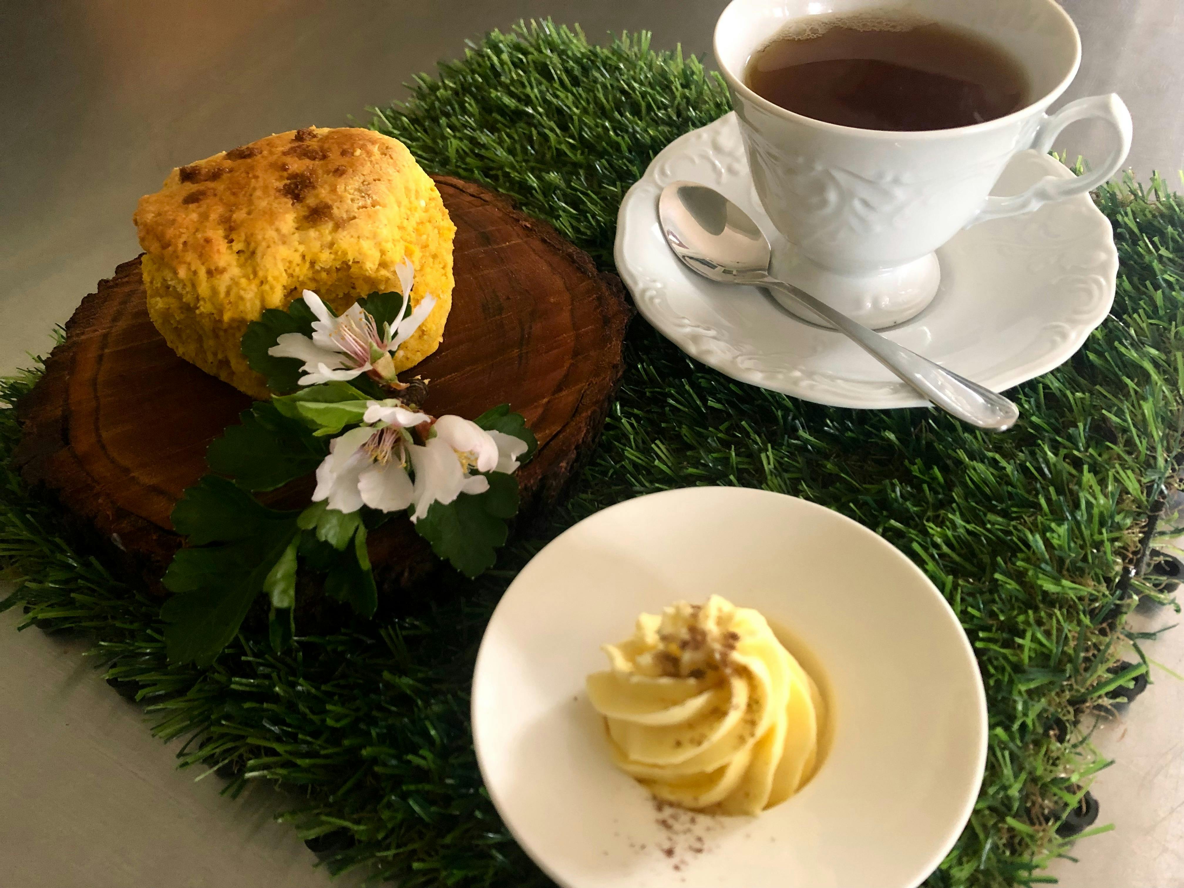 Pumpkin Scones with Whipped Butter