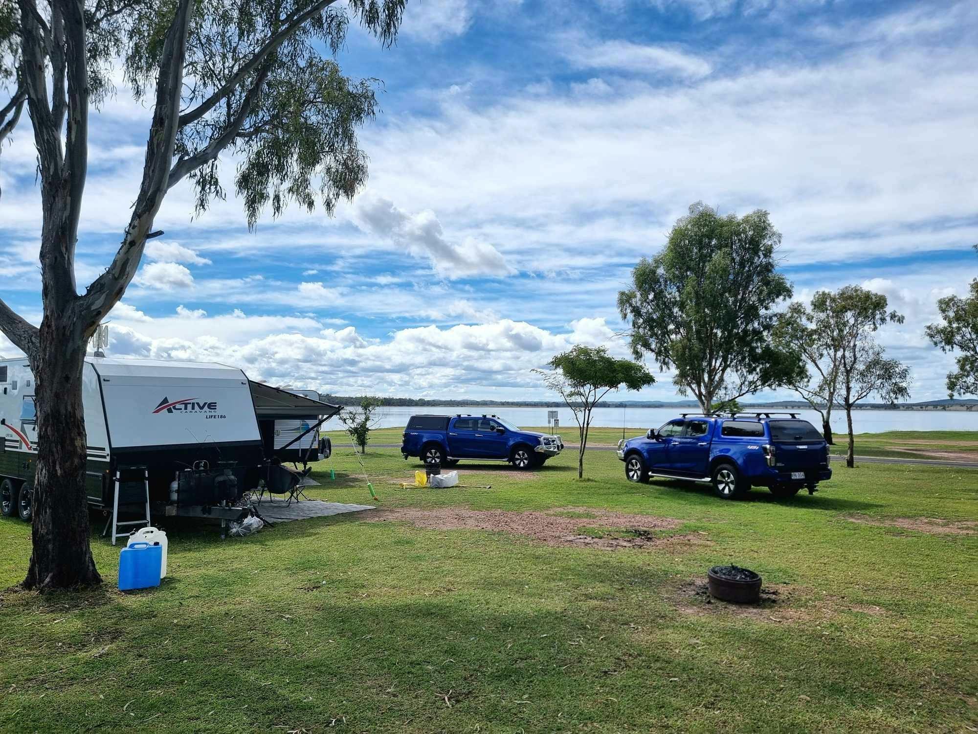 Camp site at Coolmunda Dam