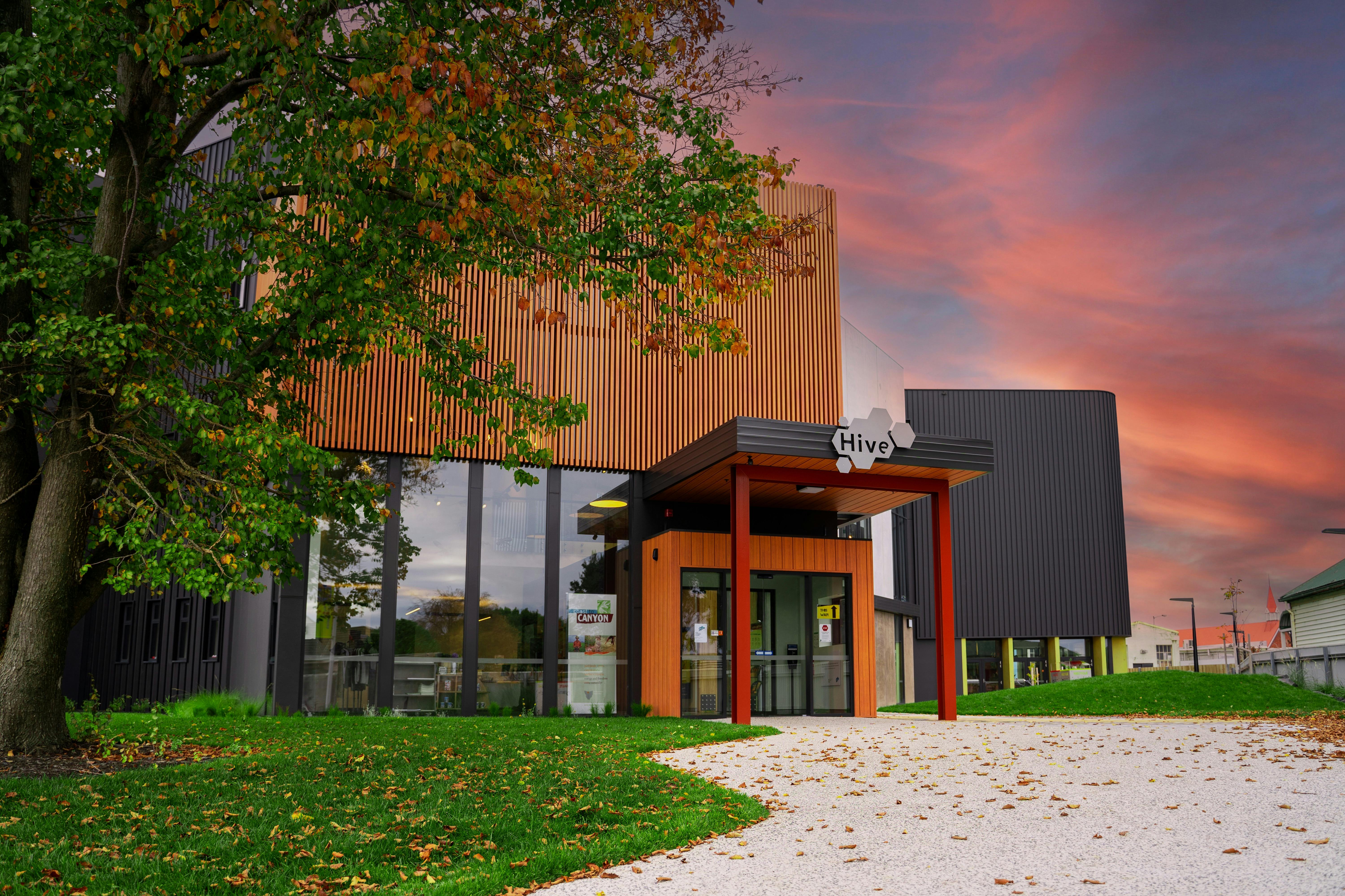 Hive Tasmania Cultural Precinct exterior of building