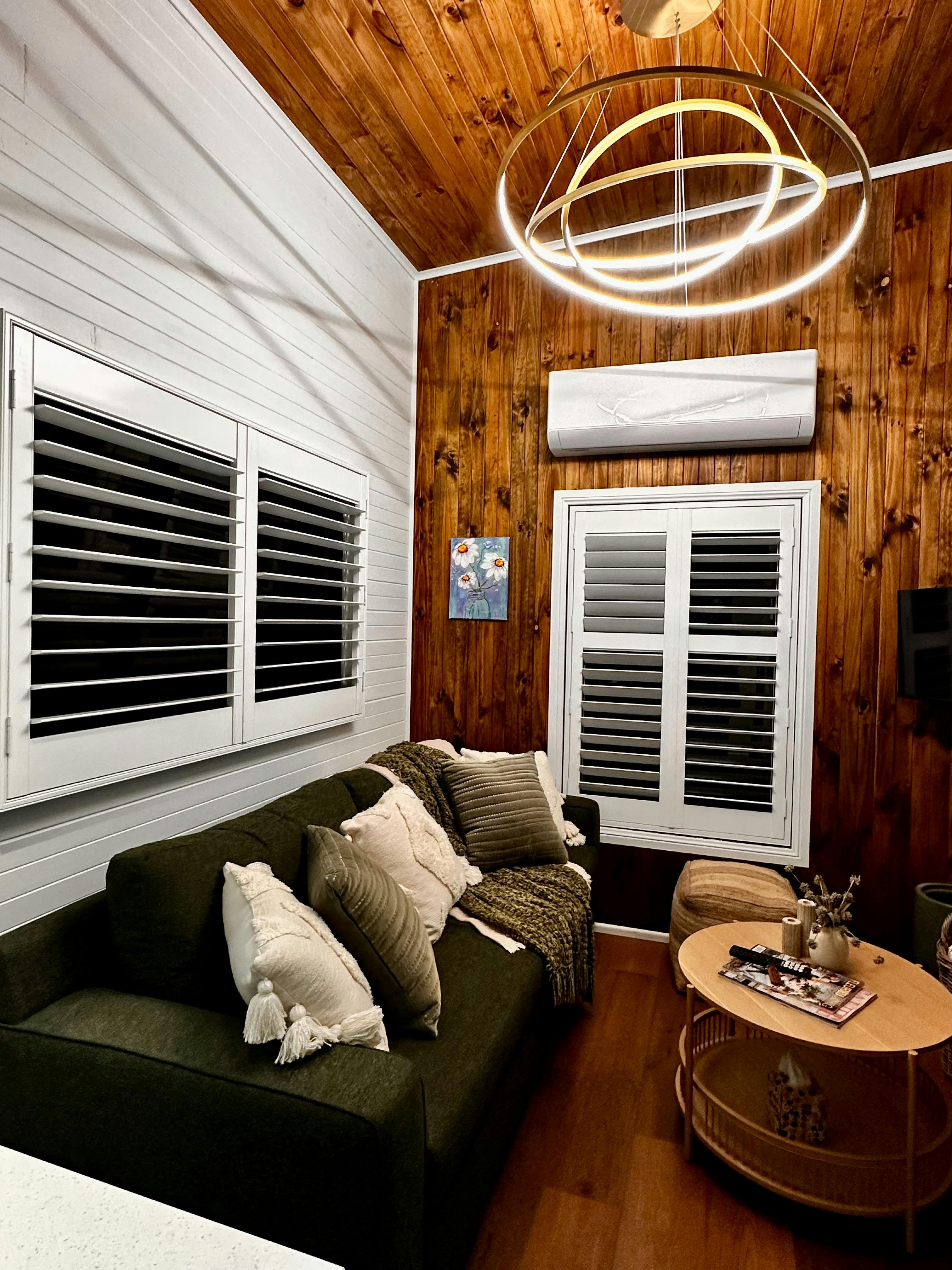 Main Living Room with pull out sofa for extra sleeping