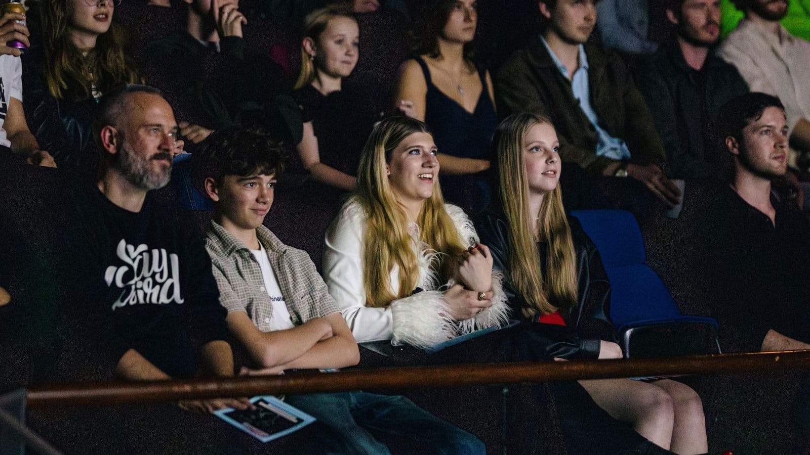 Audience moments from the premiere.