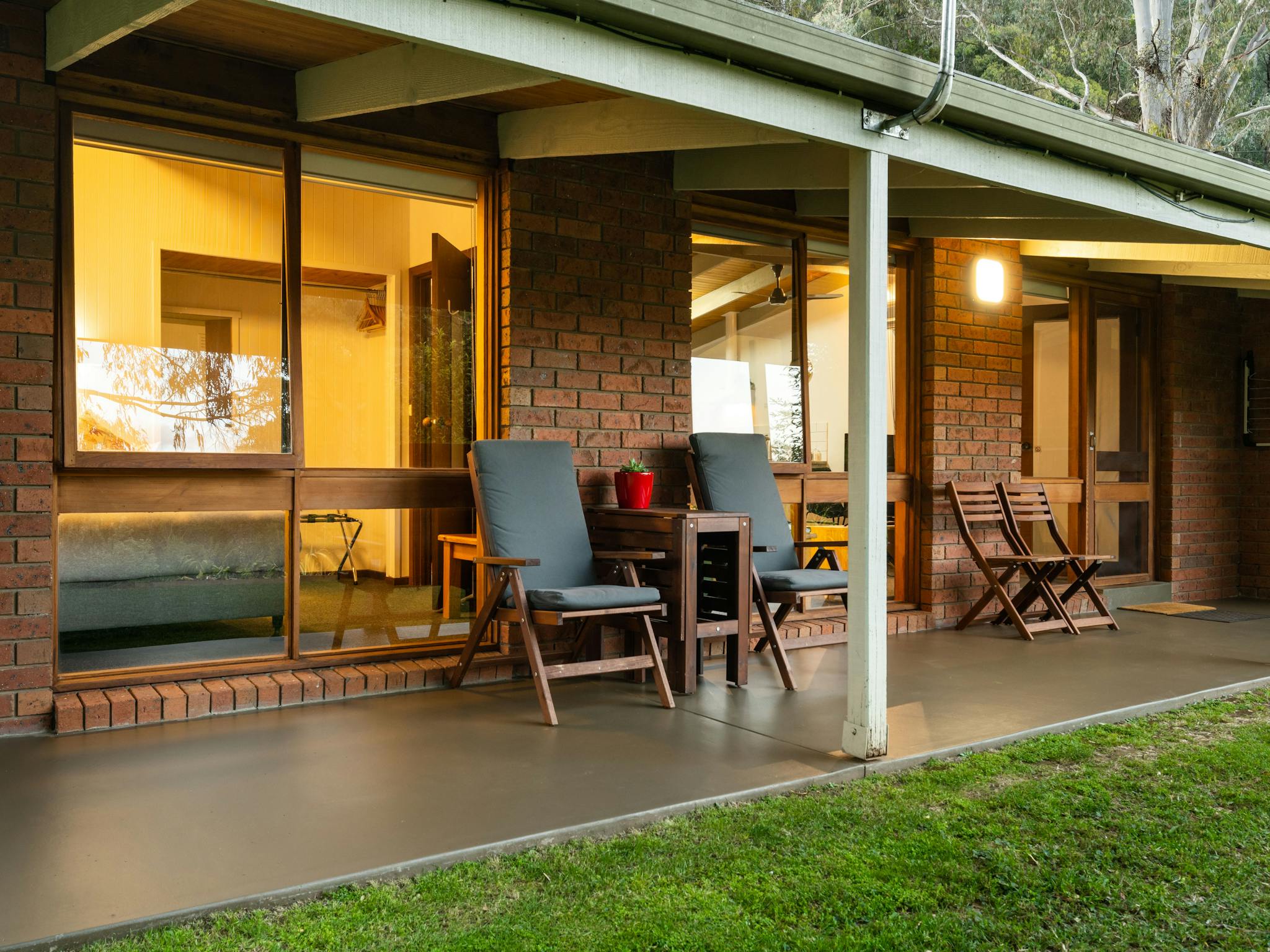 Private verandah with comfortable outdoor seating