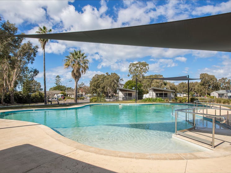 Resort-style swimming pool