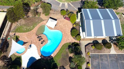 Swimming pool and BBQ area