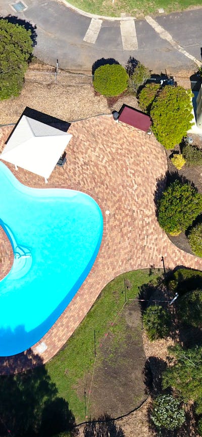 Swimming pool and BBQ area