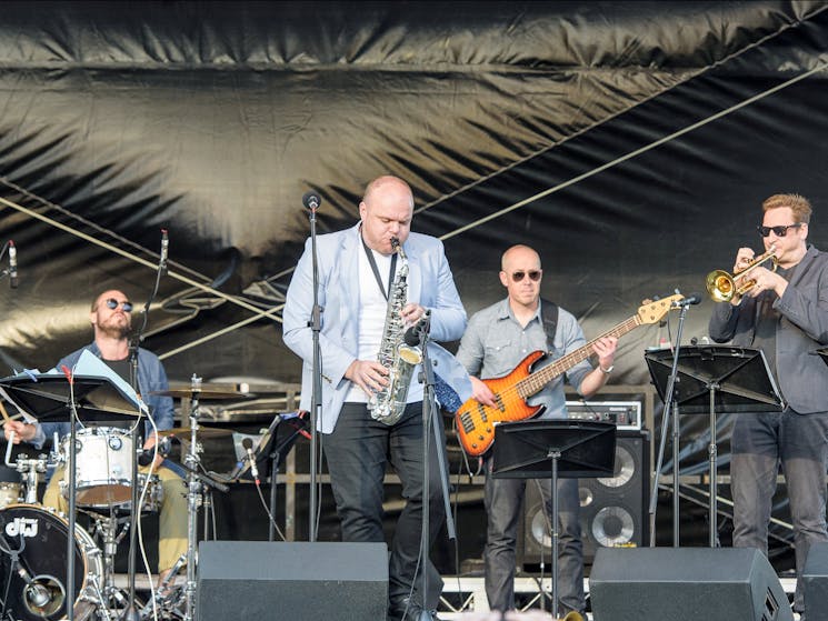 Band on stage