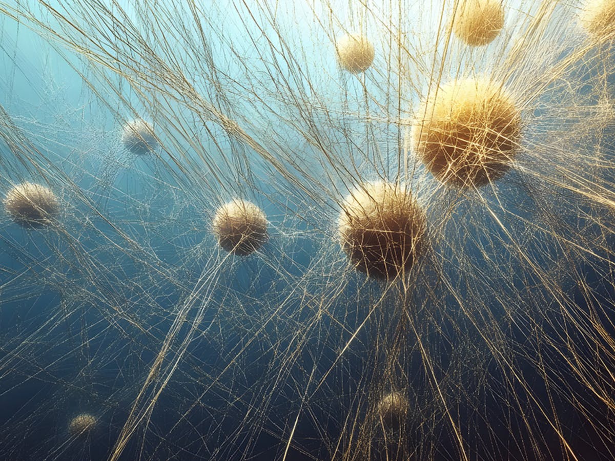 Image of connecting spheres