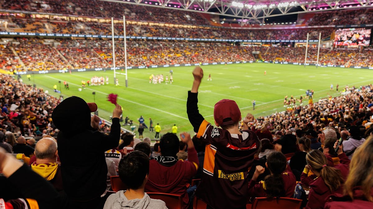 Brisbane Broncos fans at Suncorp Stadium