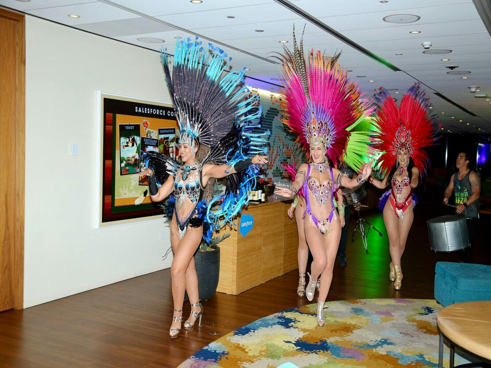 Brazilian dance group performing i