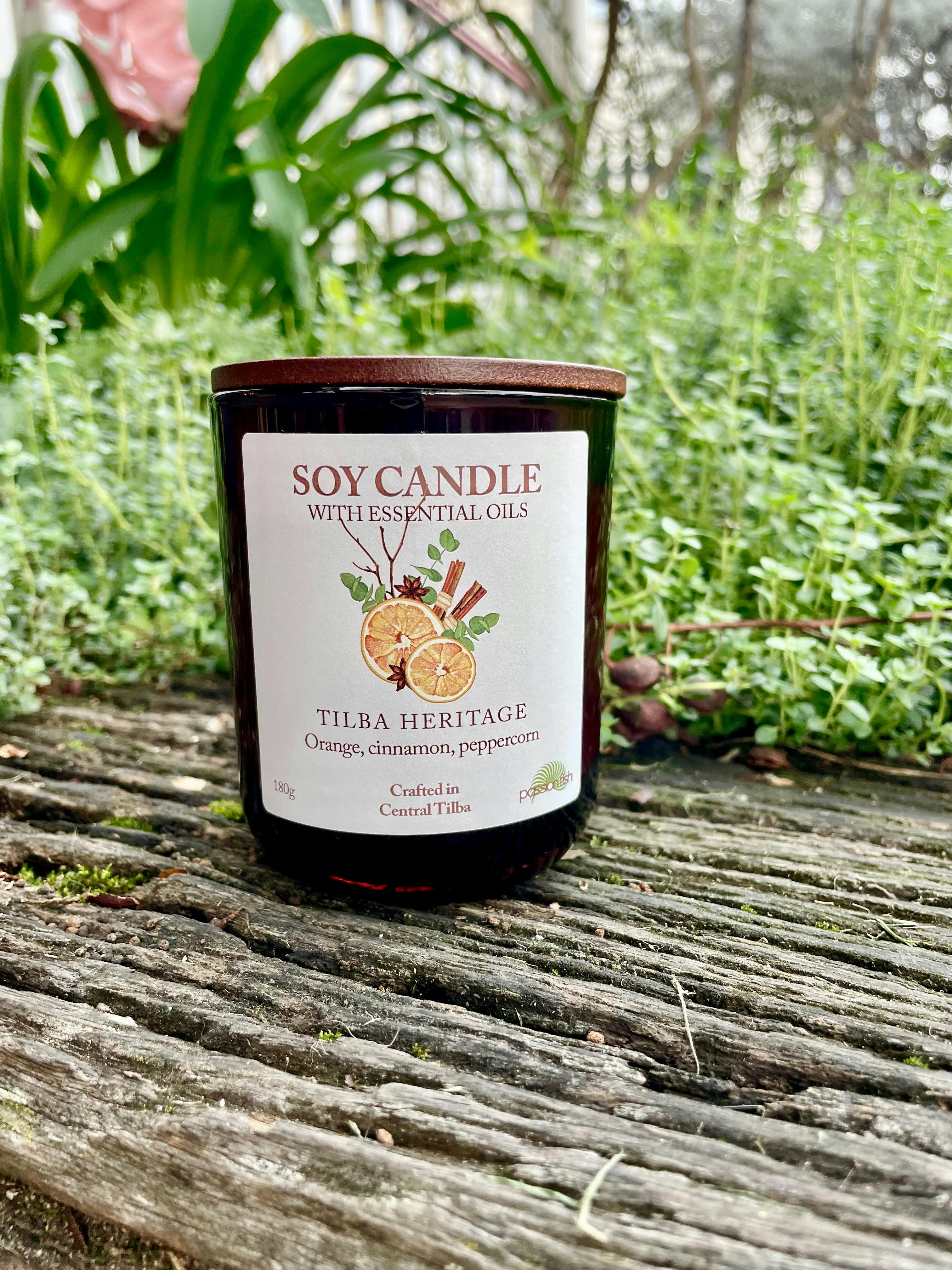 Natural handmade soy jar candles