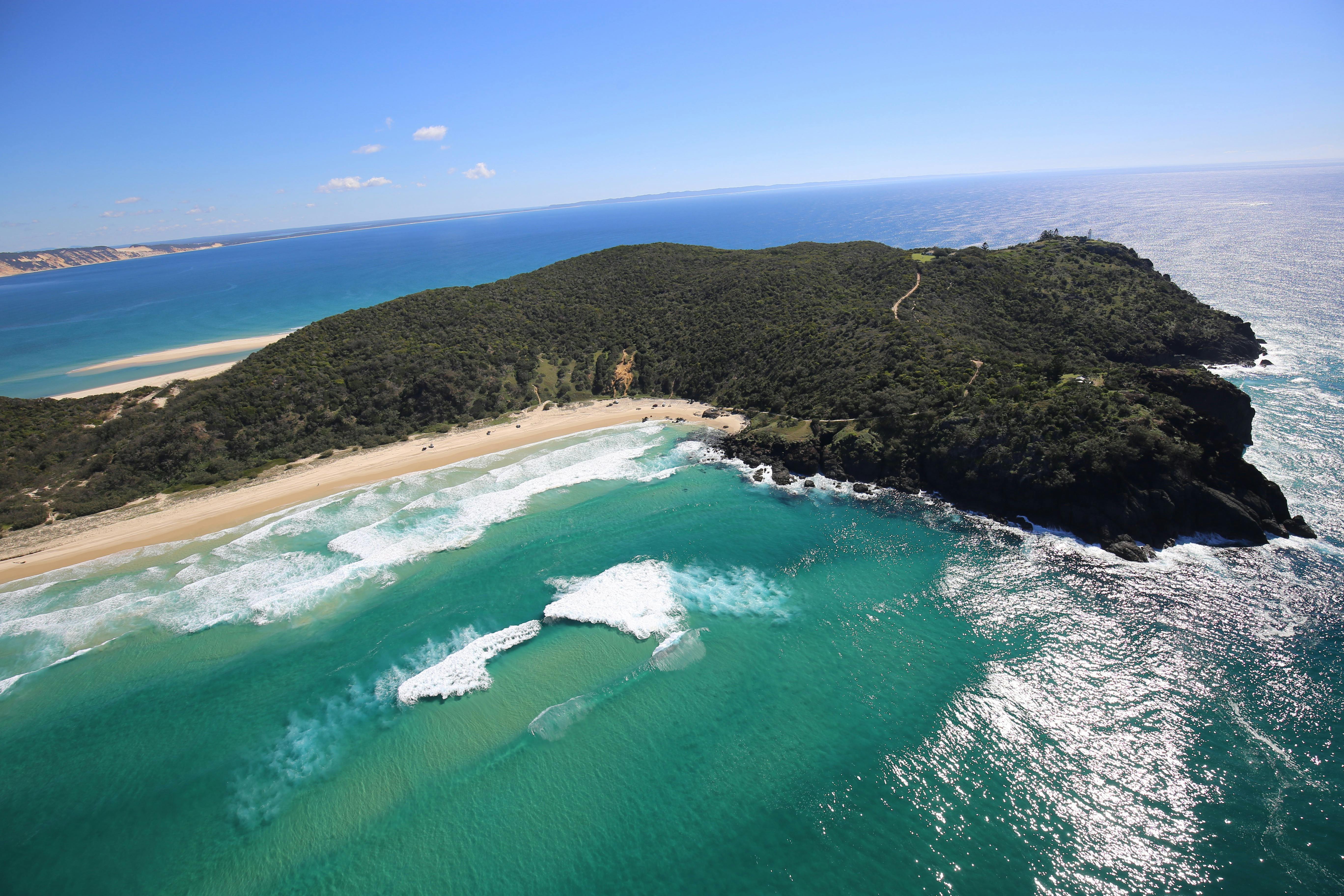 Rainbow Beach Coastline:  Double Island Point Charter