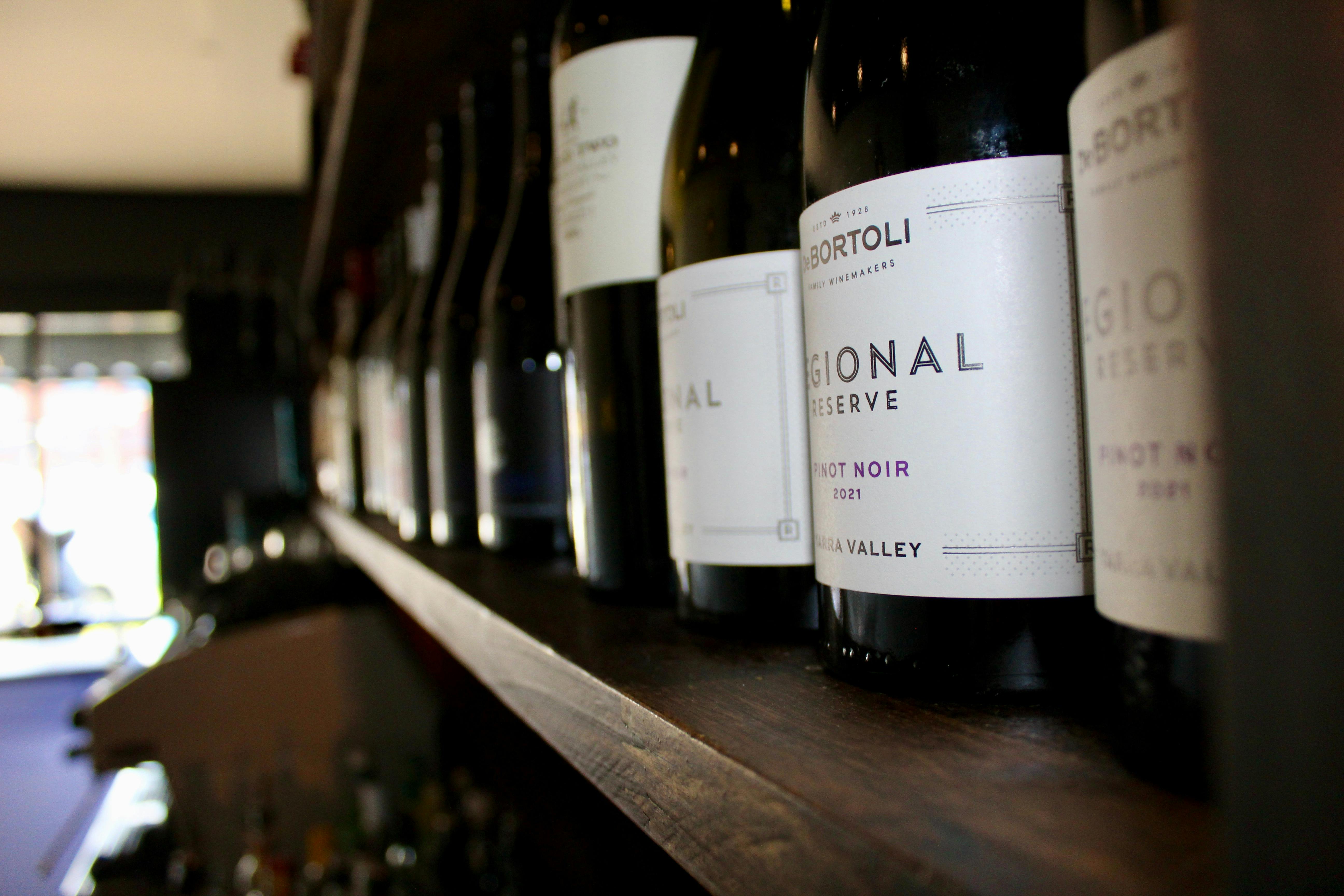 You will find Italian & Australian wines - something to please everybody