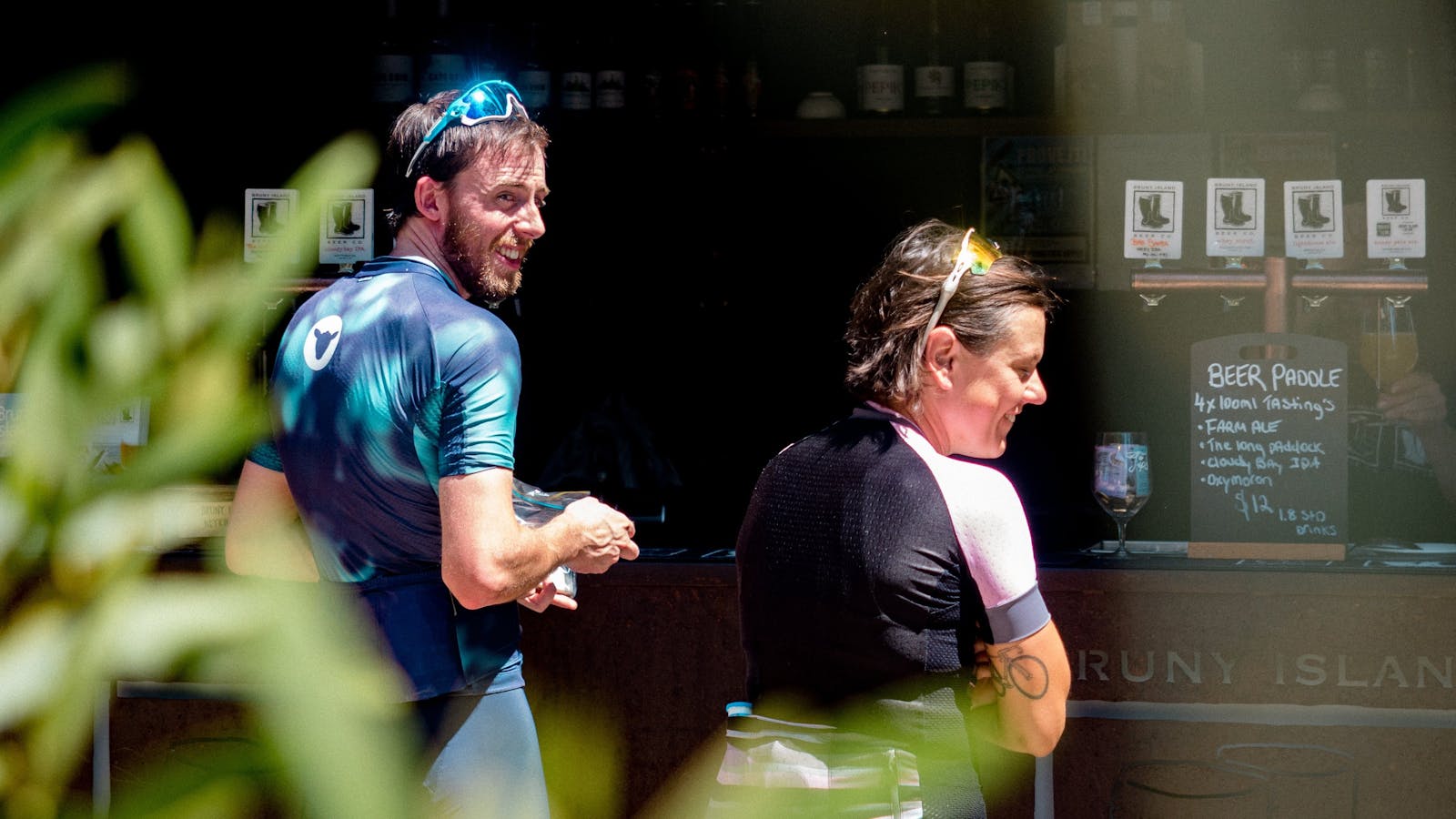 It's not all about the riding - the food (and beer) stops are just as important