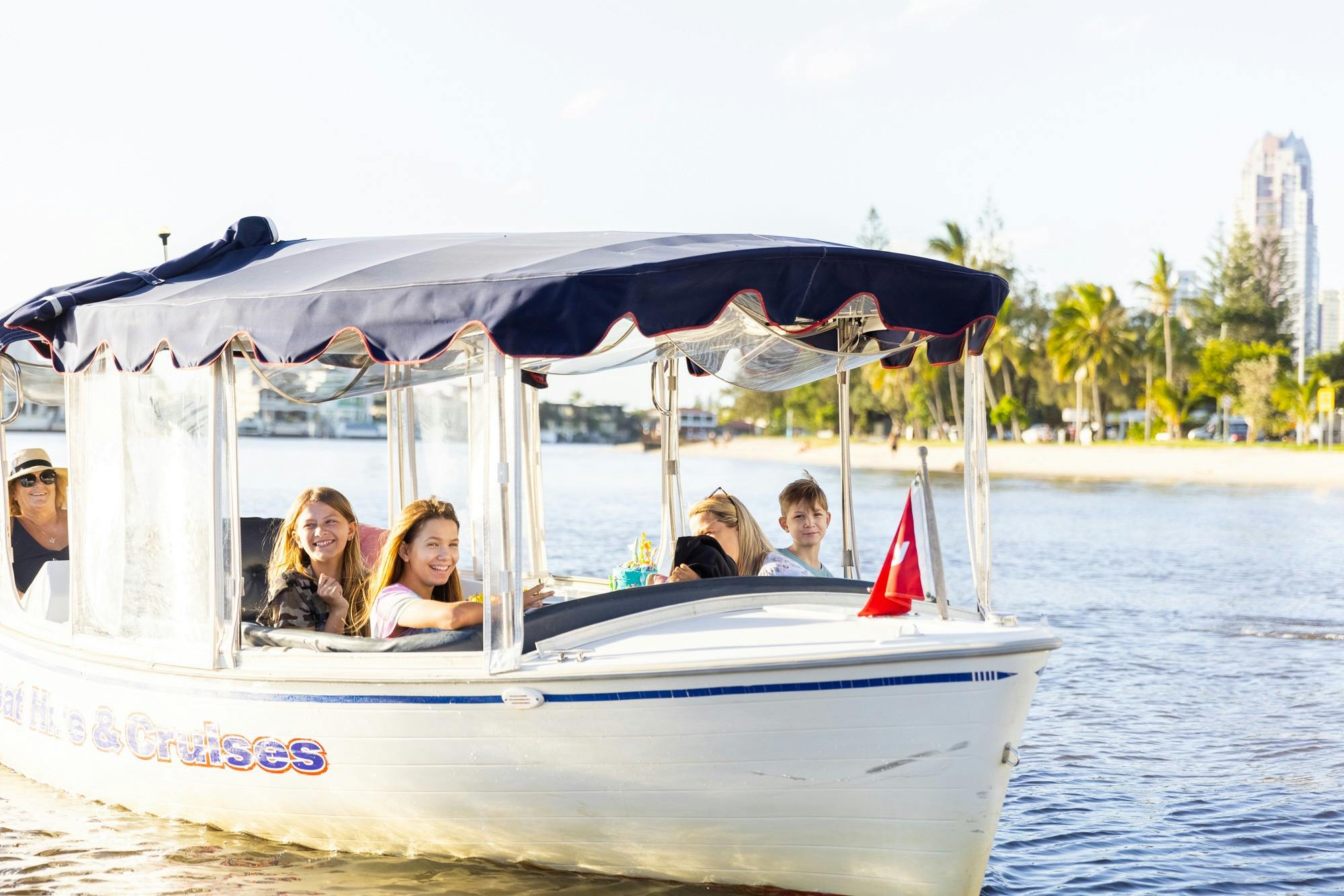 Duffy Boat Gold Coast Snug Class Family Fun Day