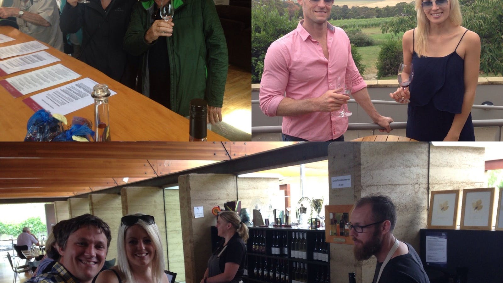 Customers having fun