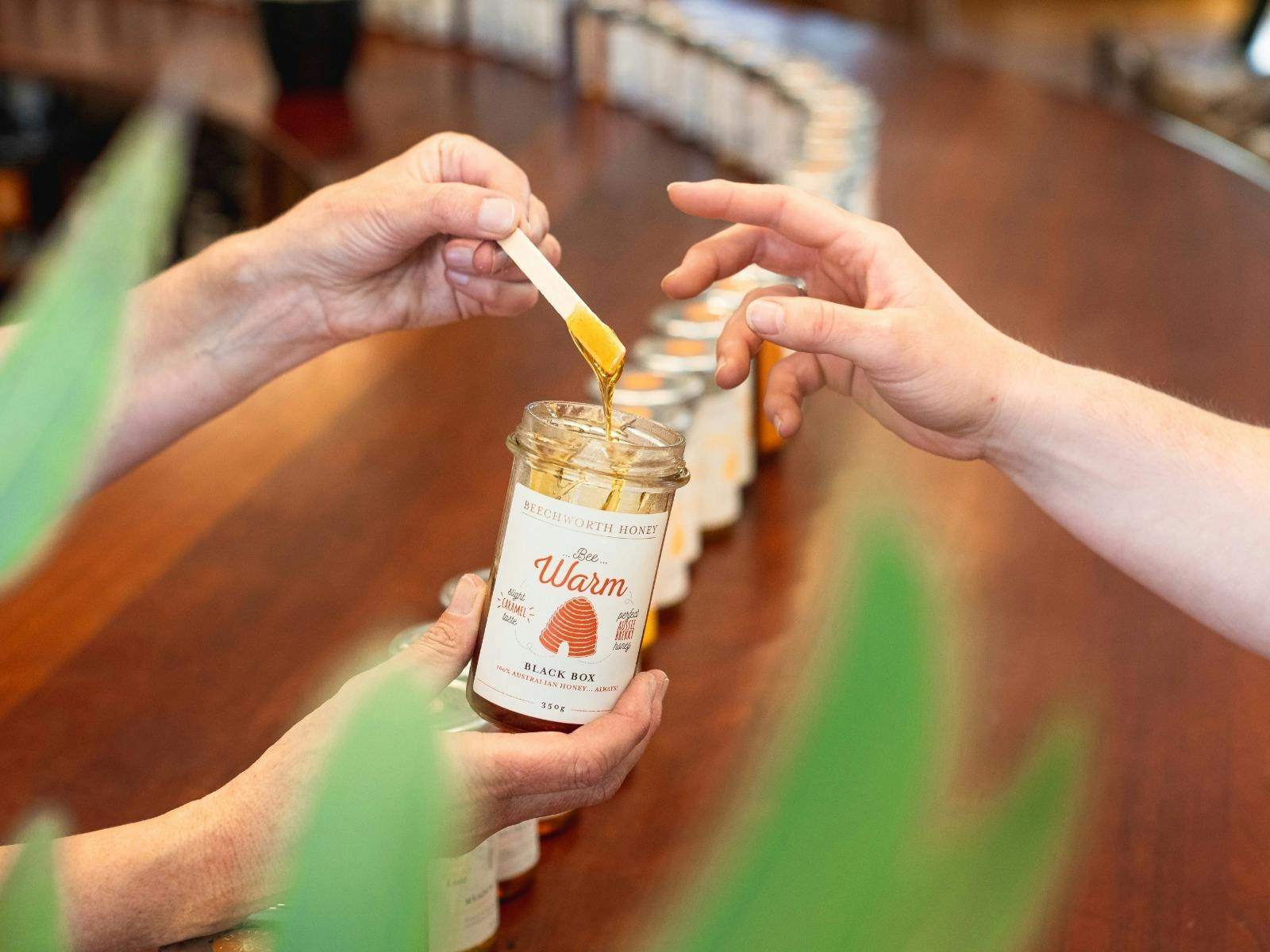 Beechworth Honey Tasting Counter