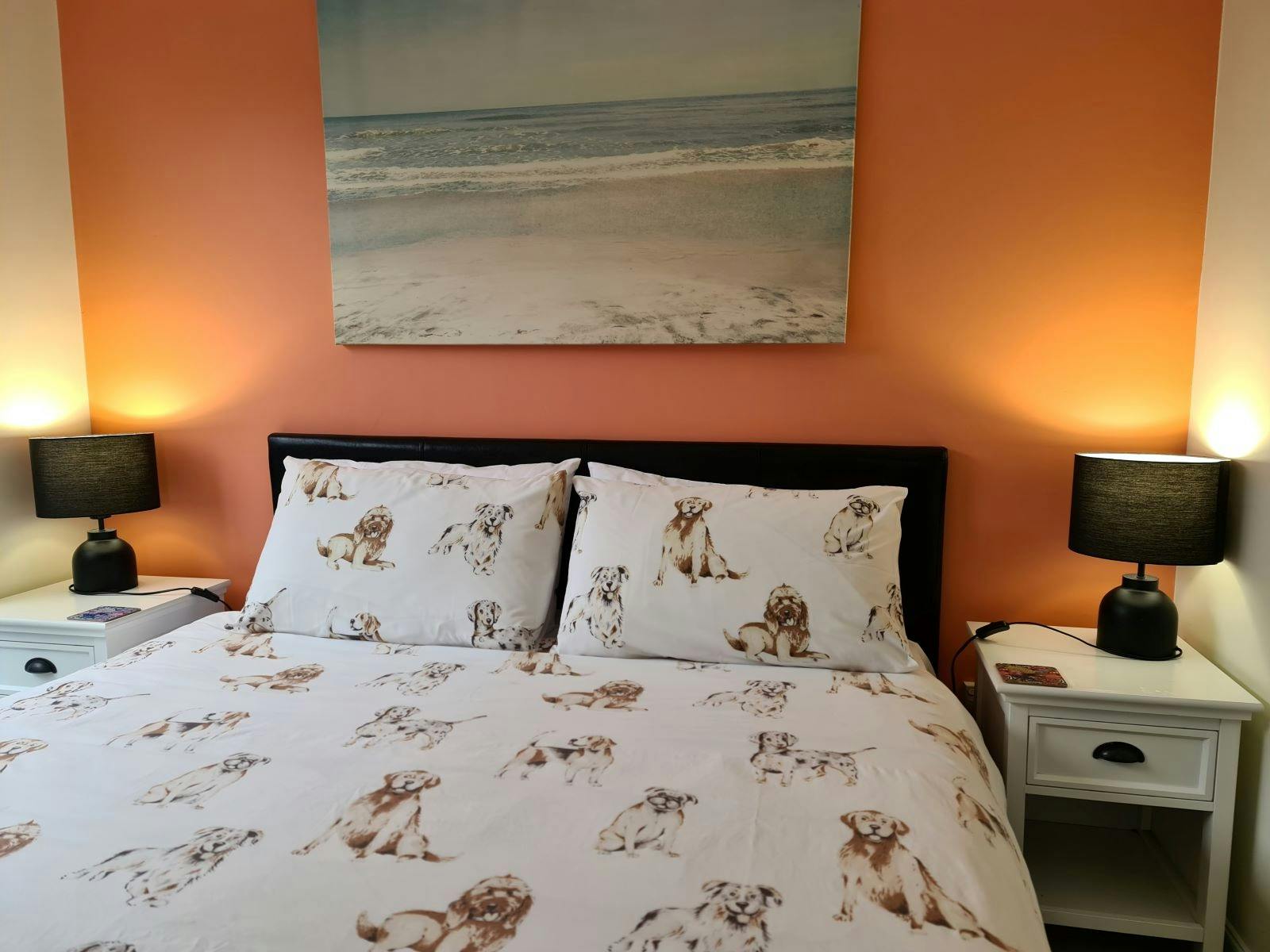 Image of bedroom in our Allergy Free Luxury Cabin