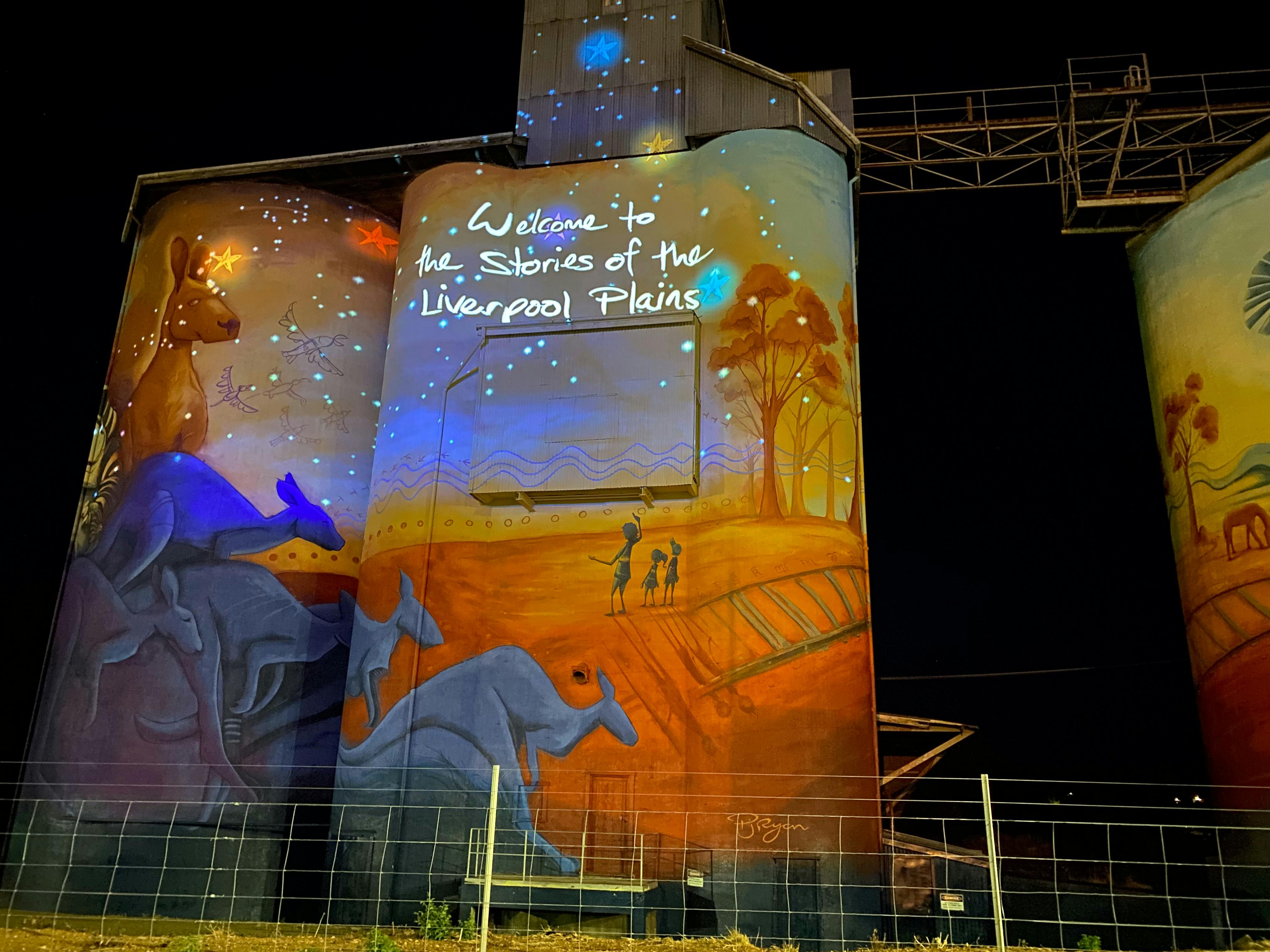 Quirindi Silo Art, Light and Sound Show