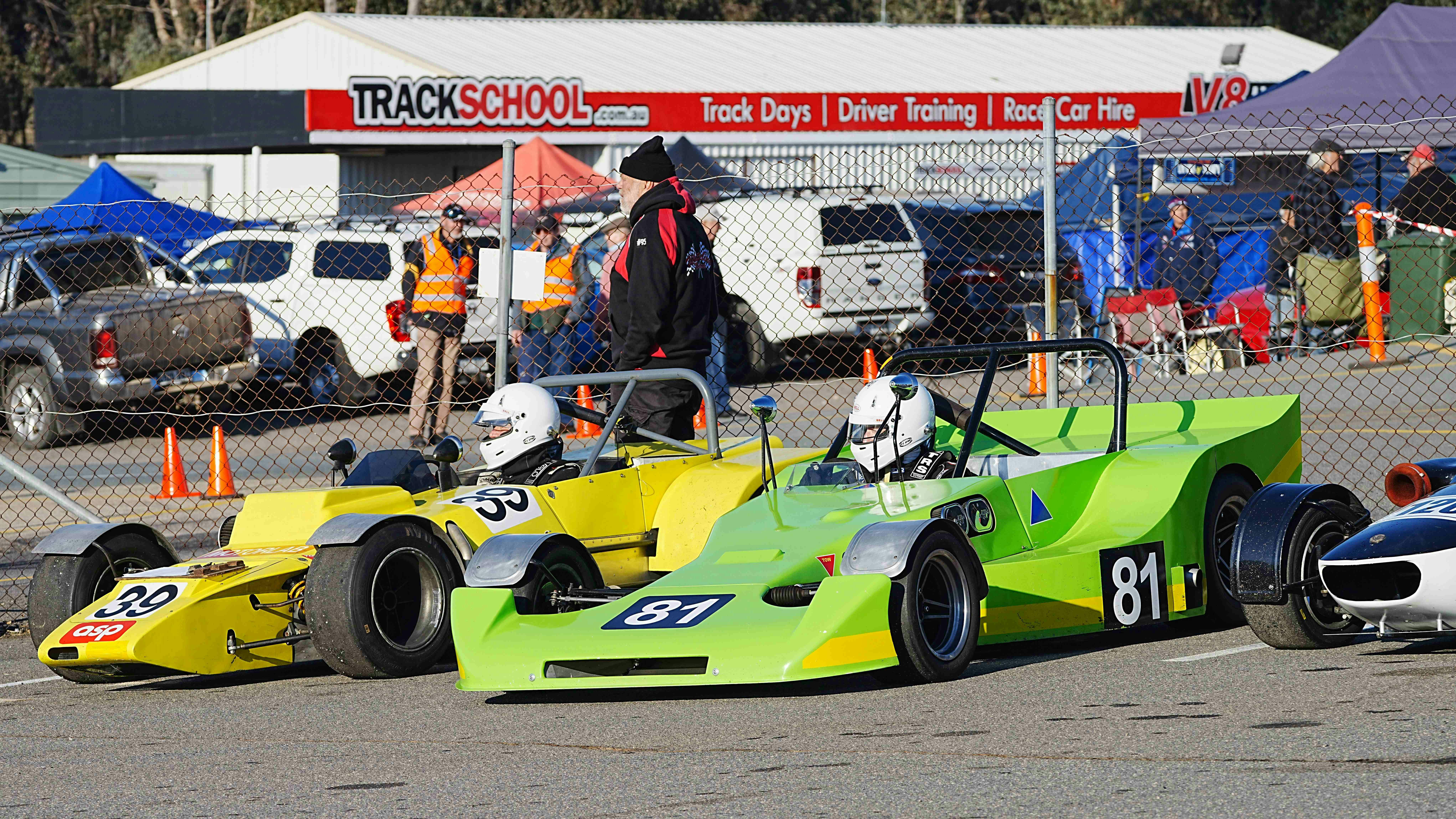 Gridding up at Historic Winton