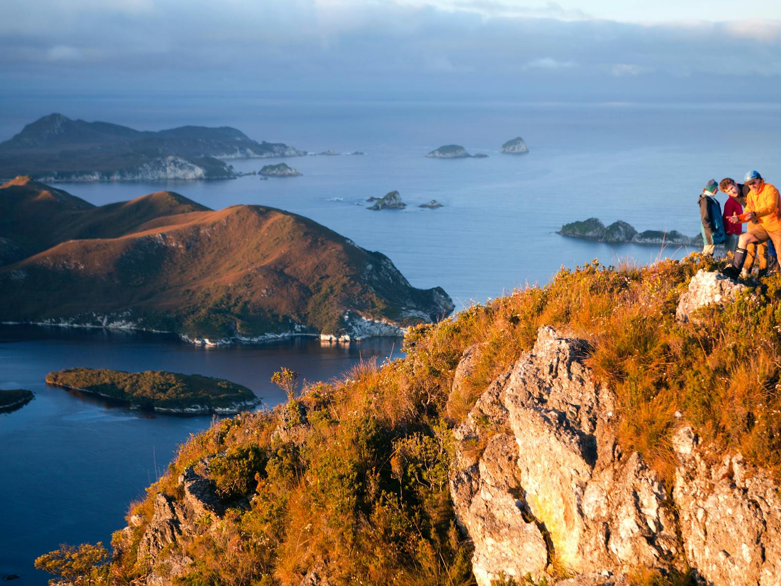 Views from Mount Stokes to Port Davey